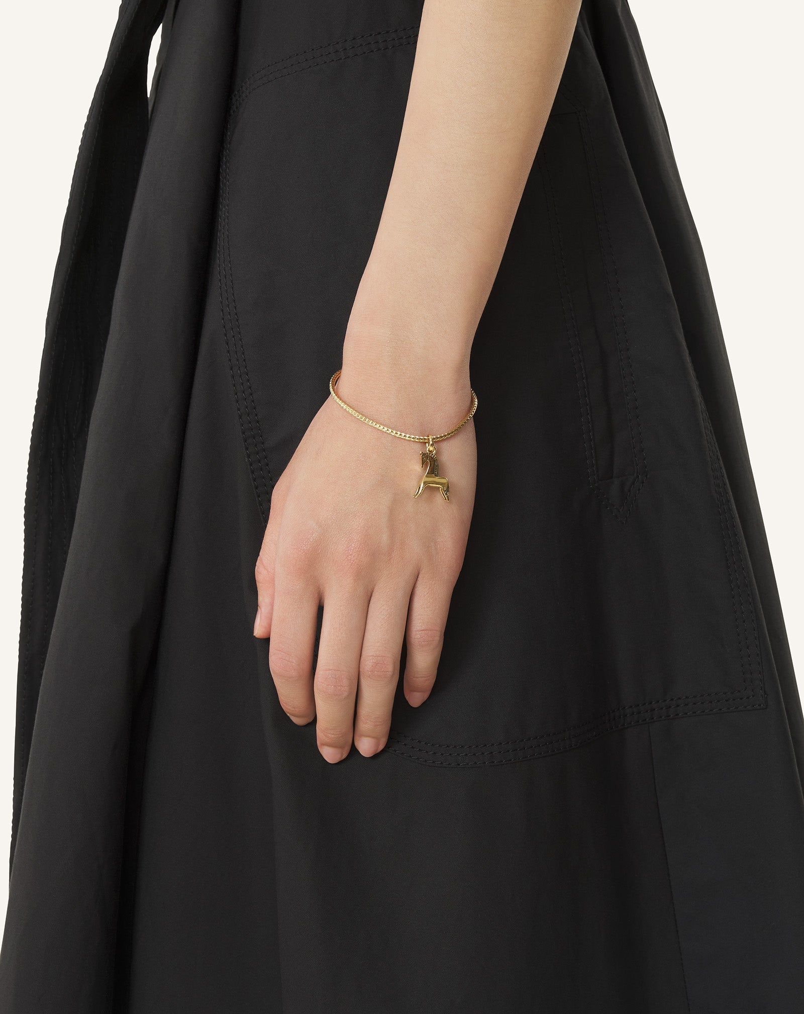 SILVER LUNAR YEAR BRACELET WITH A HORSE PENDANT