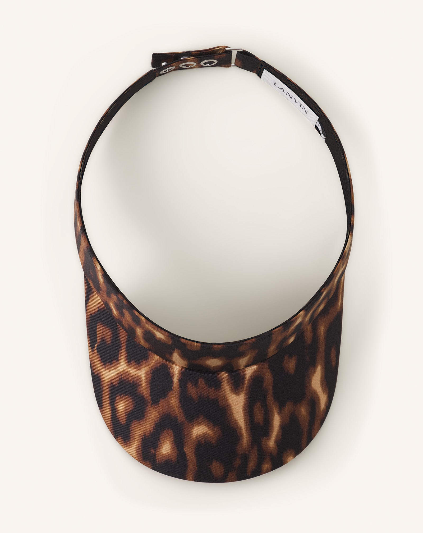 LANVIN LEOPARD PRINT VISOR
