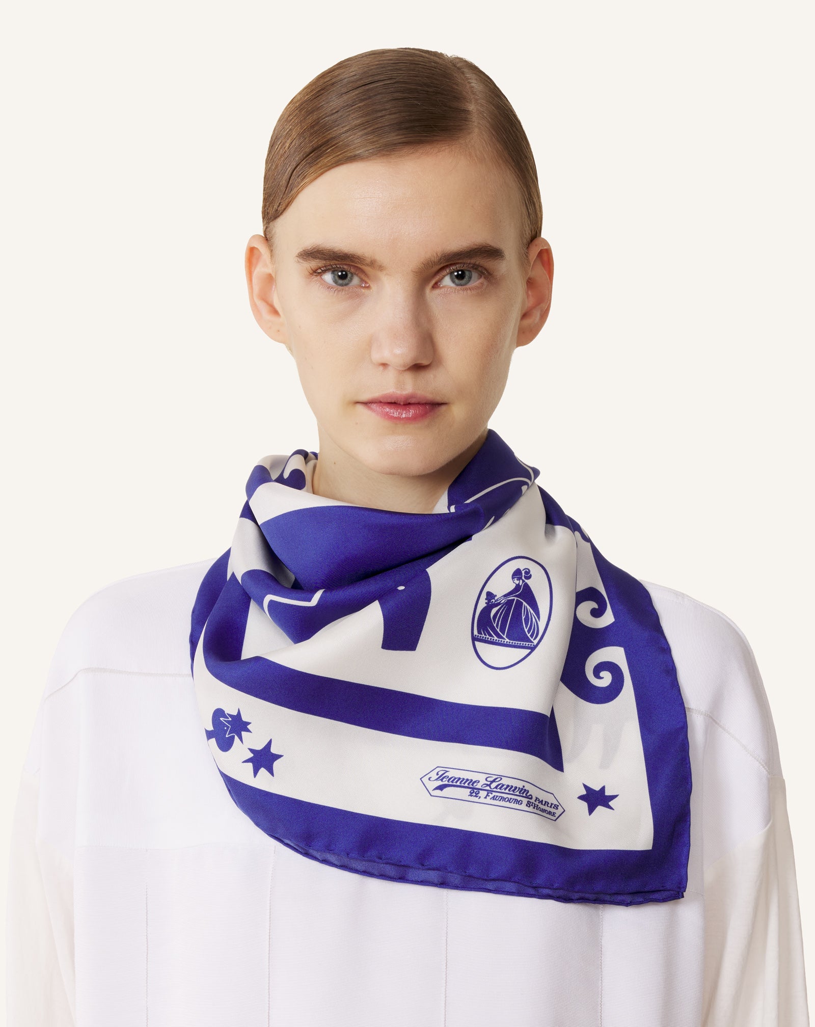 LUNAR YEAR PRINT SILK SCARF