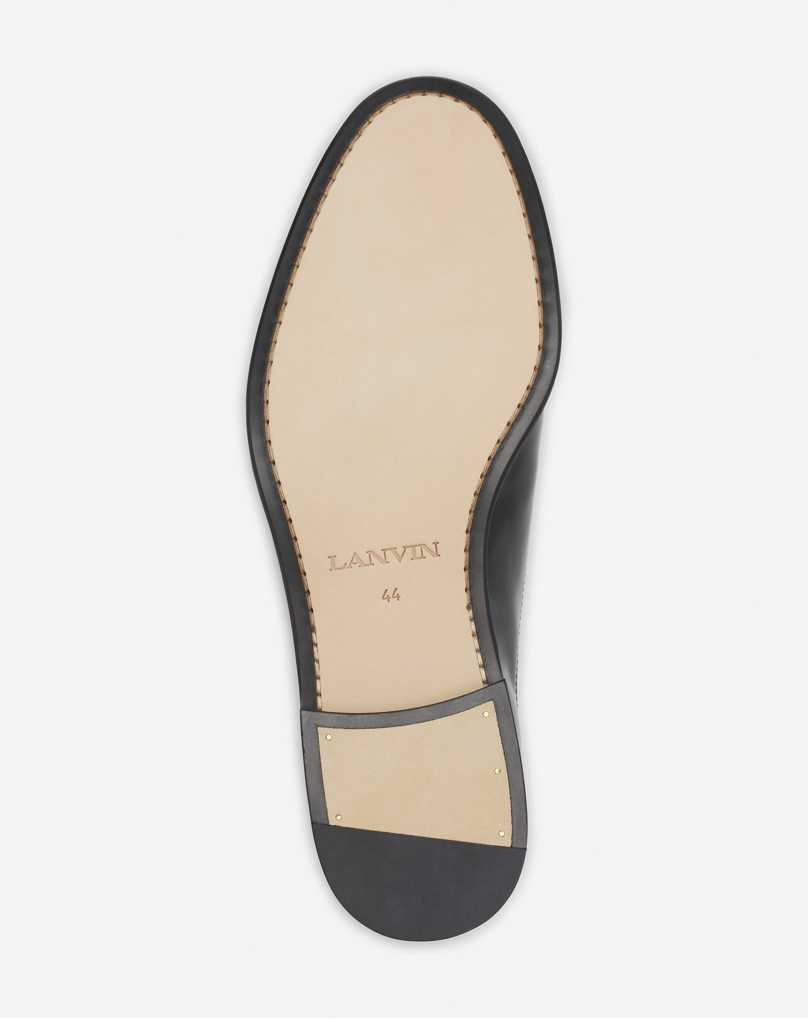 LANVIN SIGNATURE LEATHER OXFORD SHOES