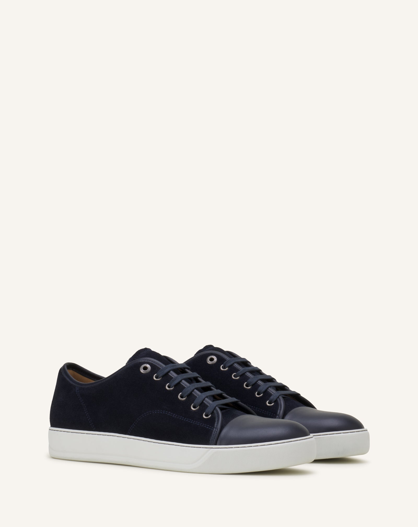 BLUE DBB1 LEATHER AND SUEDE SNEAKERS