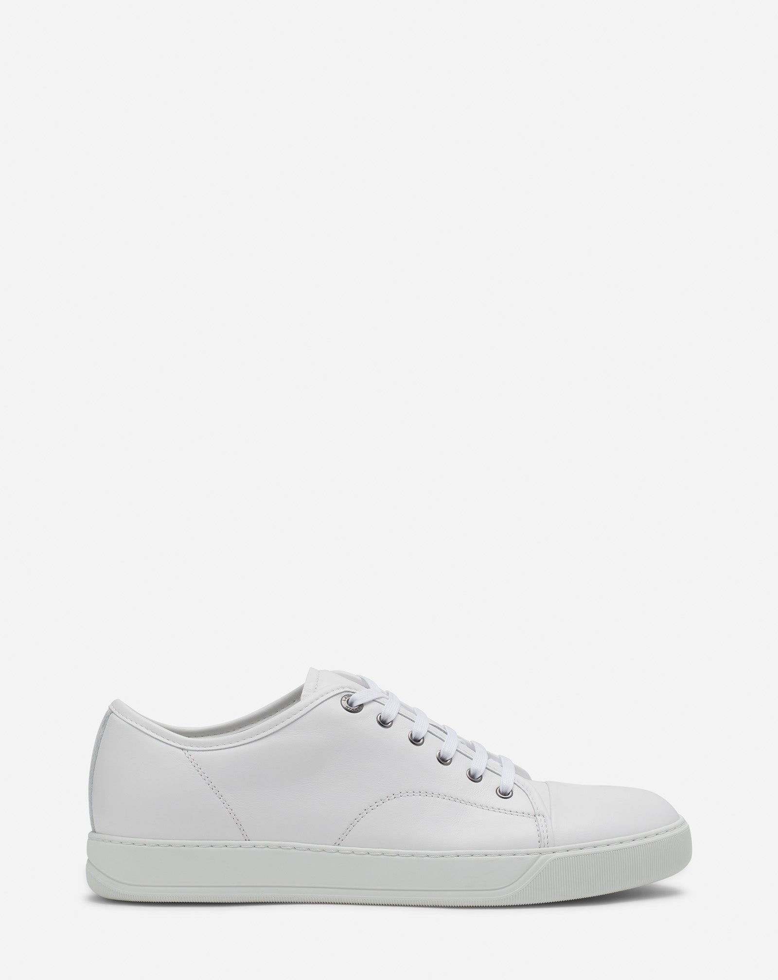WHITE DBB1 LEATHER SNEAKERS
