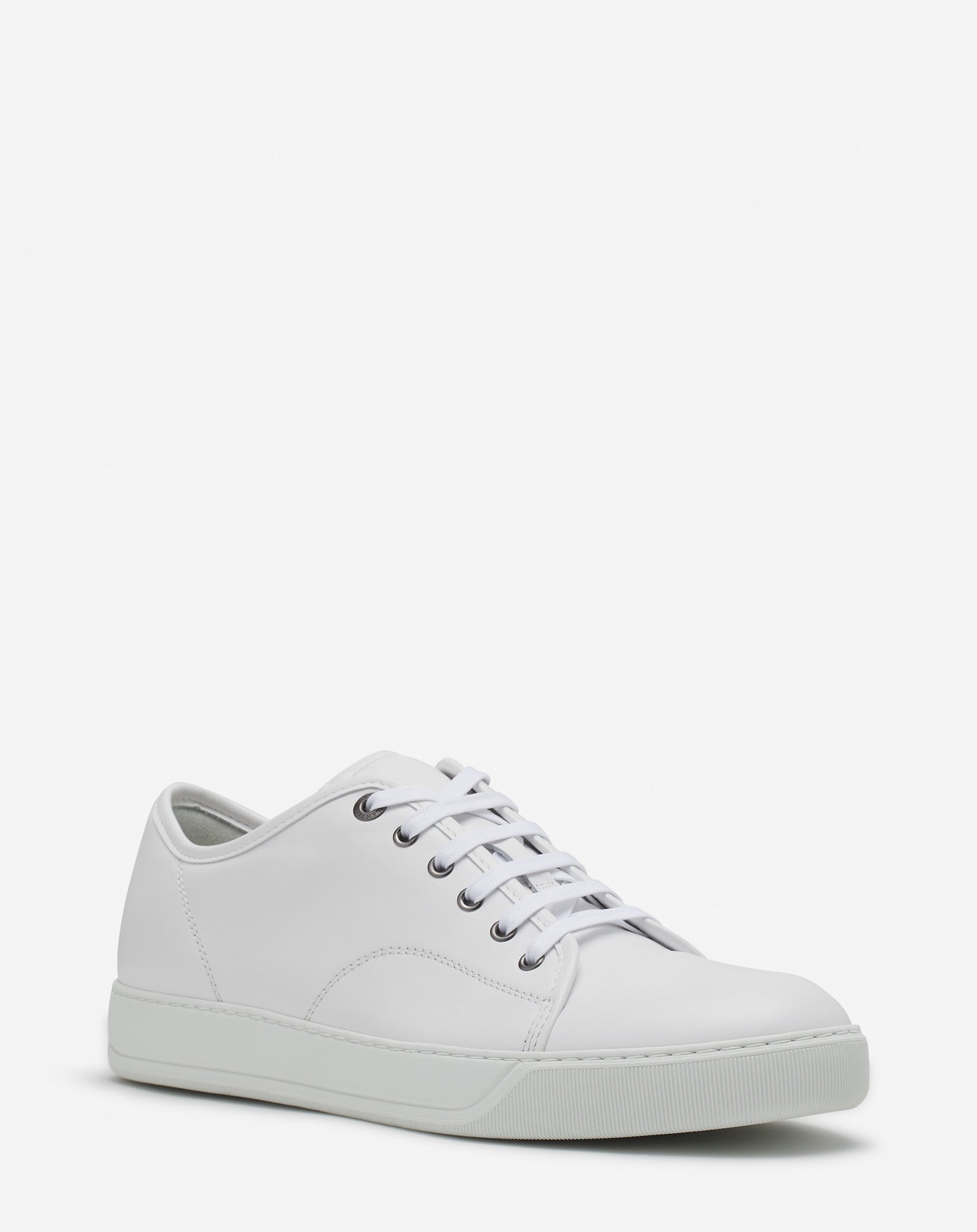 WHITE DBB1 LEATHER SNEAKERS