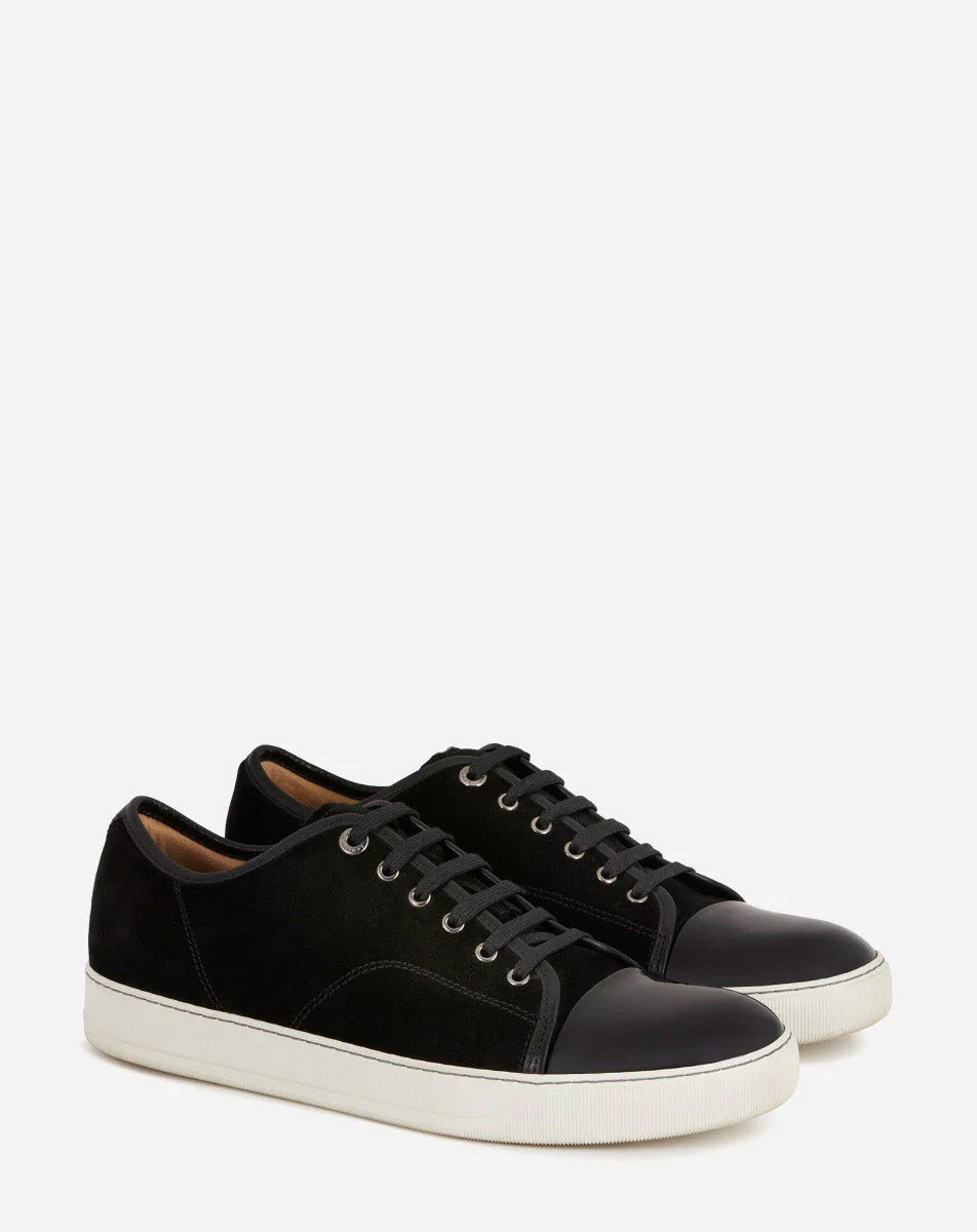DBB1 SUEDE AND PATENT LEATHER SNEAKERS