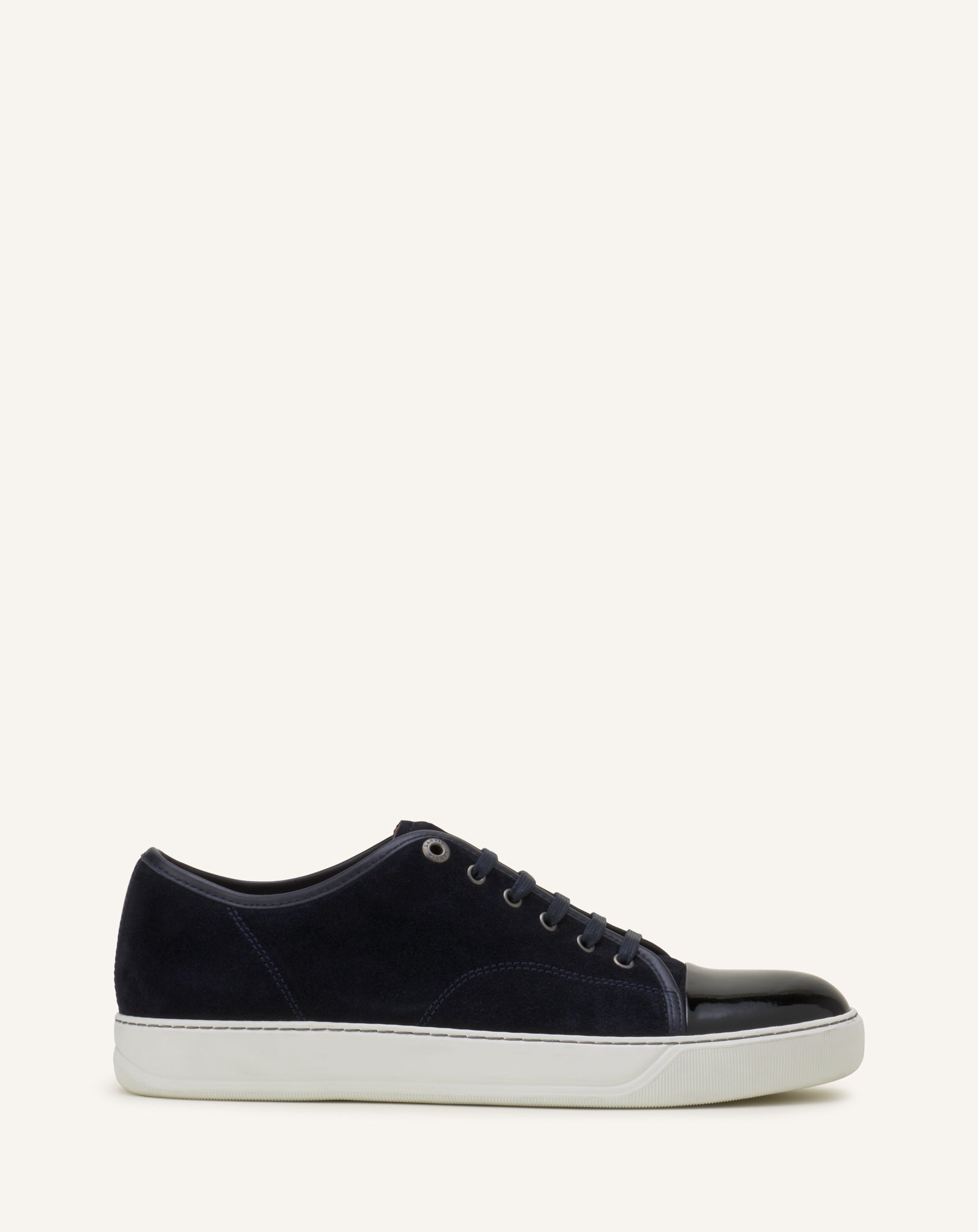 DBB1 PATENT LEATHER AND SUEDE SNEAKERS