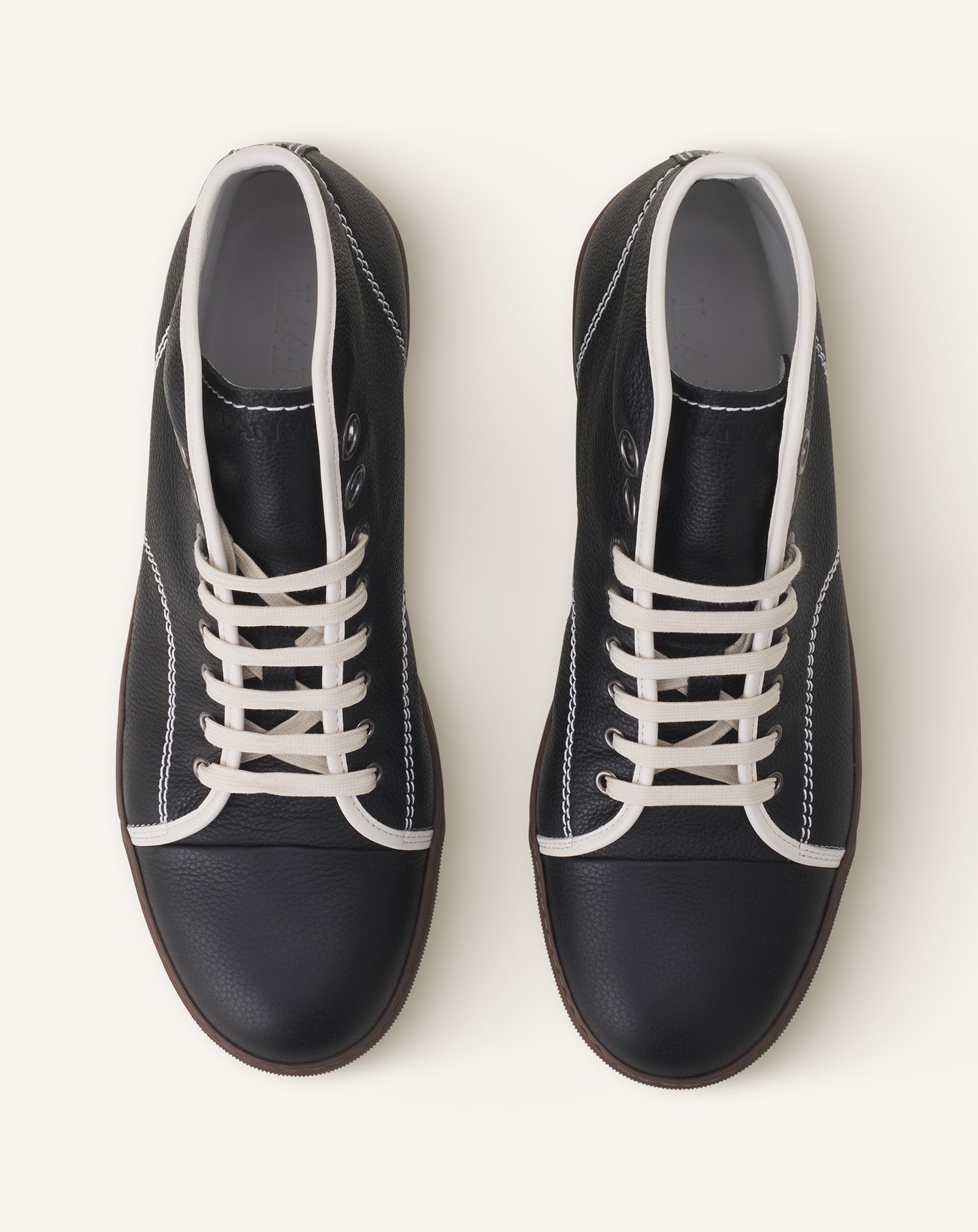 DBB1 HIGH-TOP LEATHER SNEAKERS