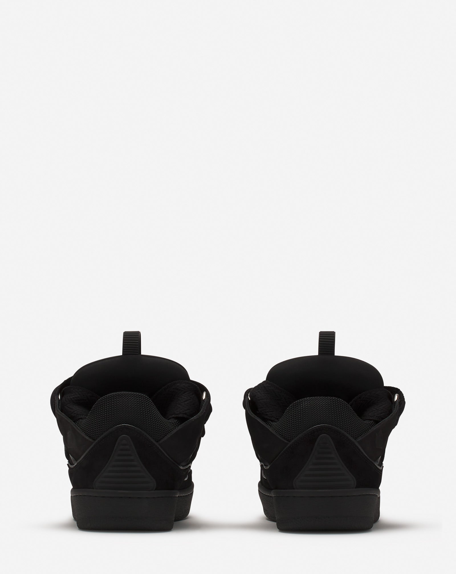 LEATHER CURB SNEAKERS