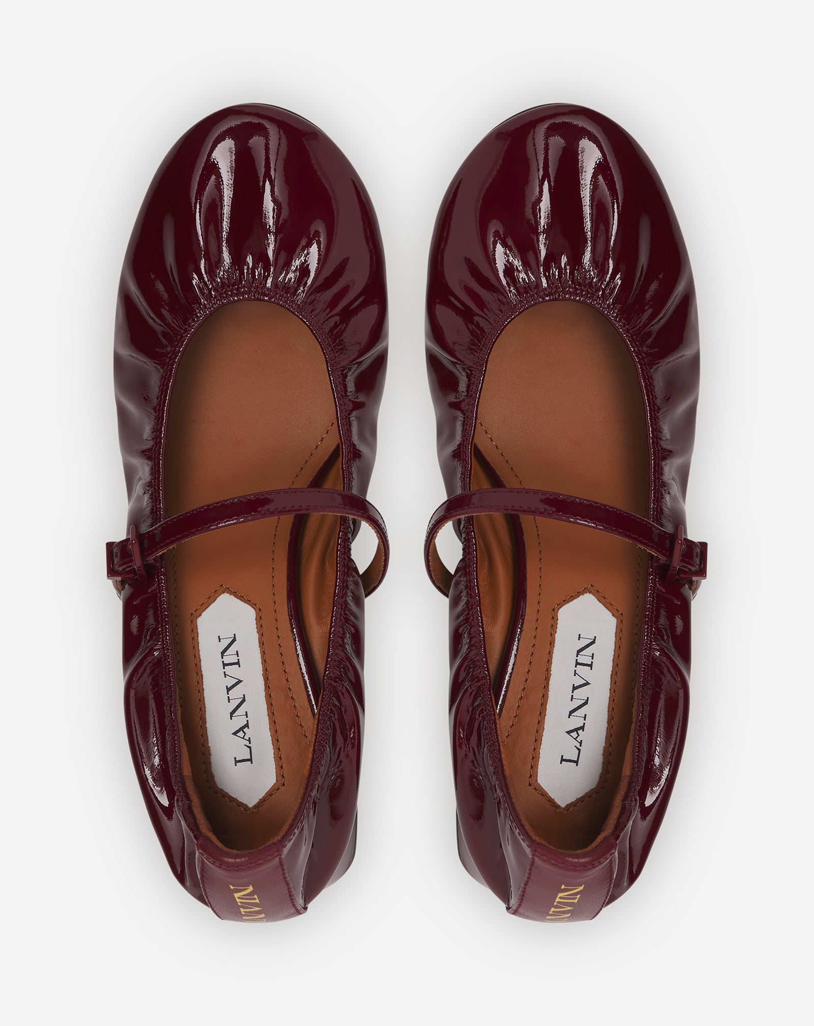 HEELED MARY JANE IN GLOSSY LEATHER