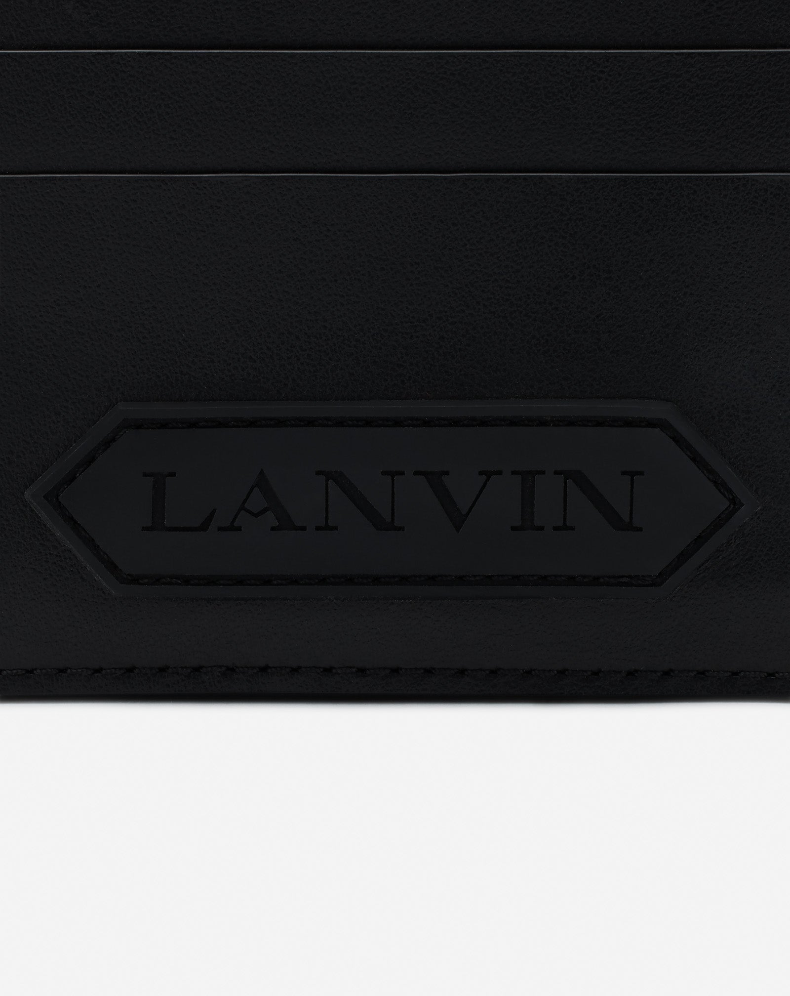 LANVIN SIGNATURE LEATHER CARDHOLDER