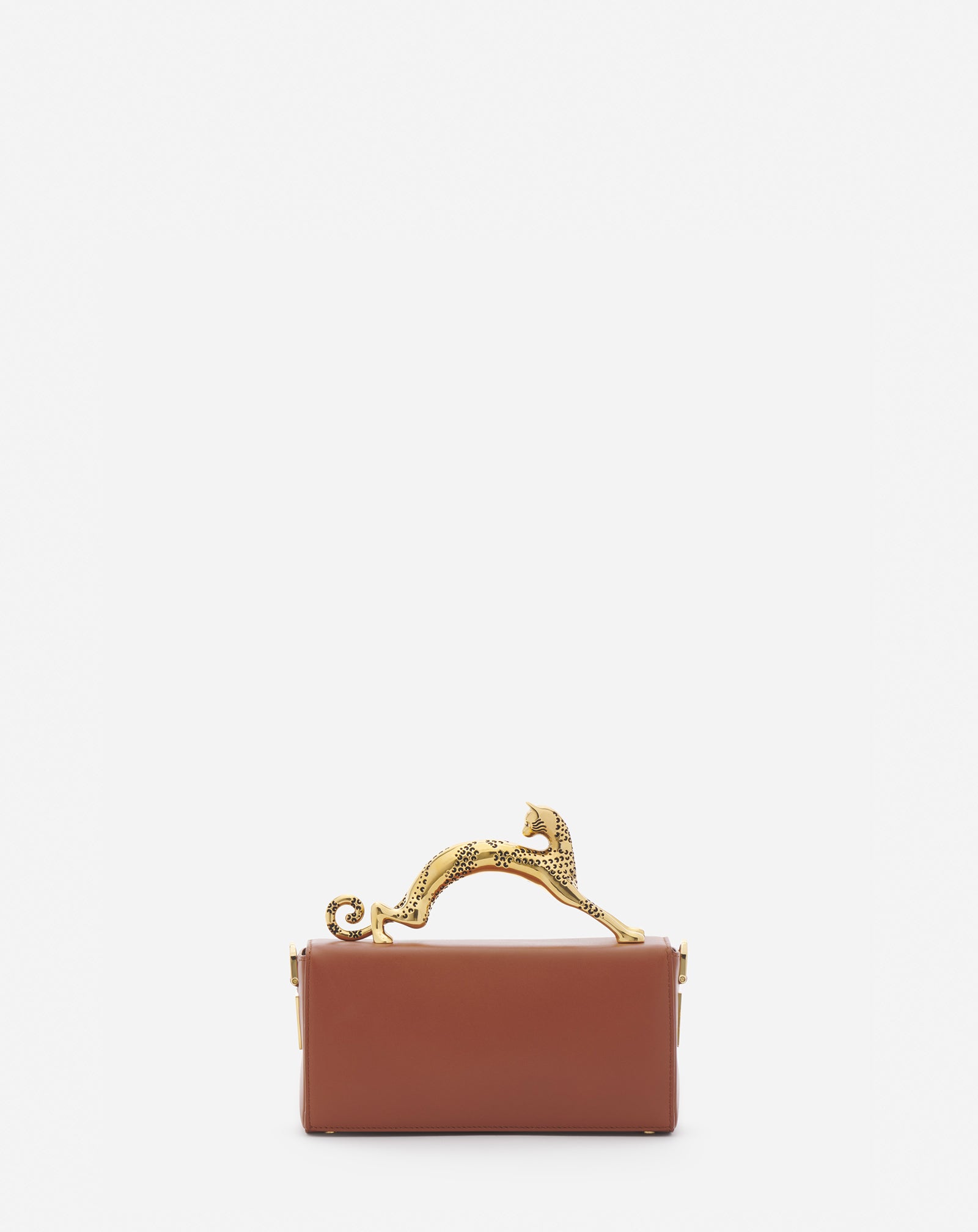 NANO PENCIL CAT LEATHER BAG