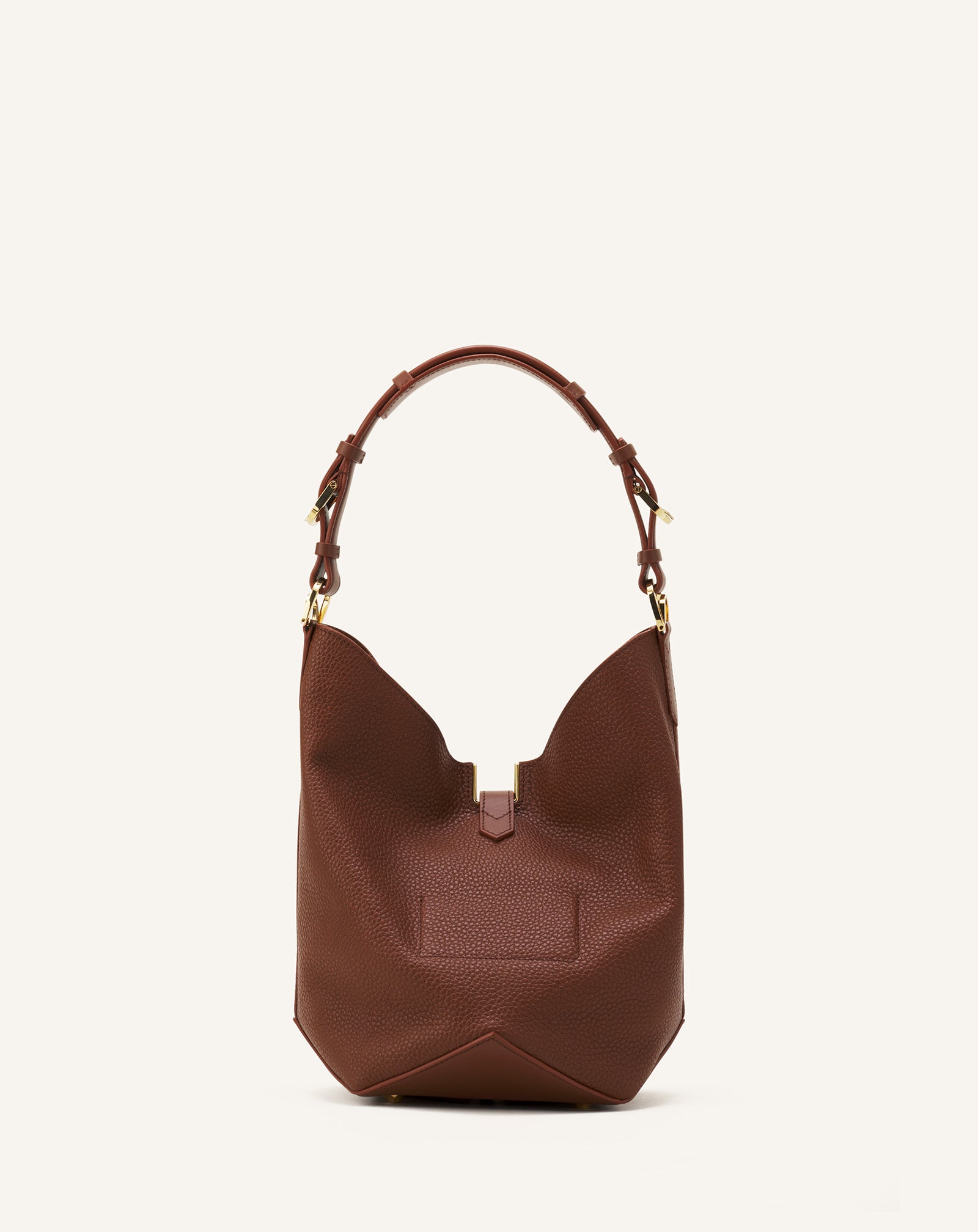 CATCH BY LANVIN MEDIUM LEATHER BUCKET BAG