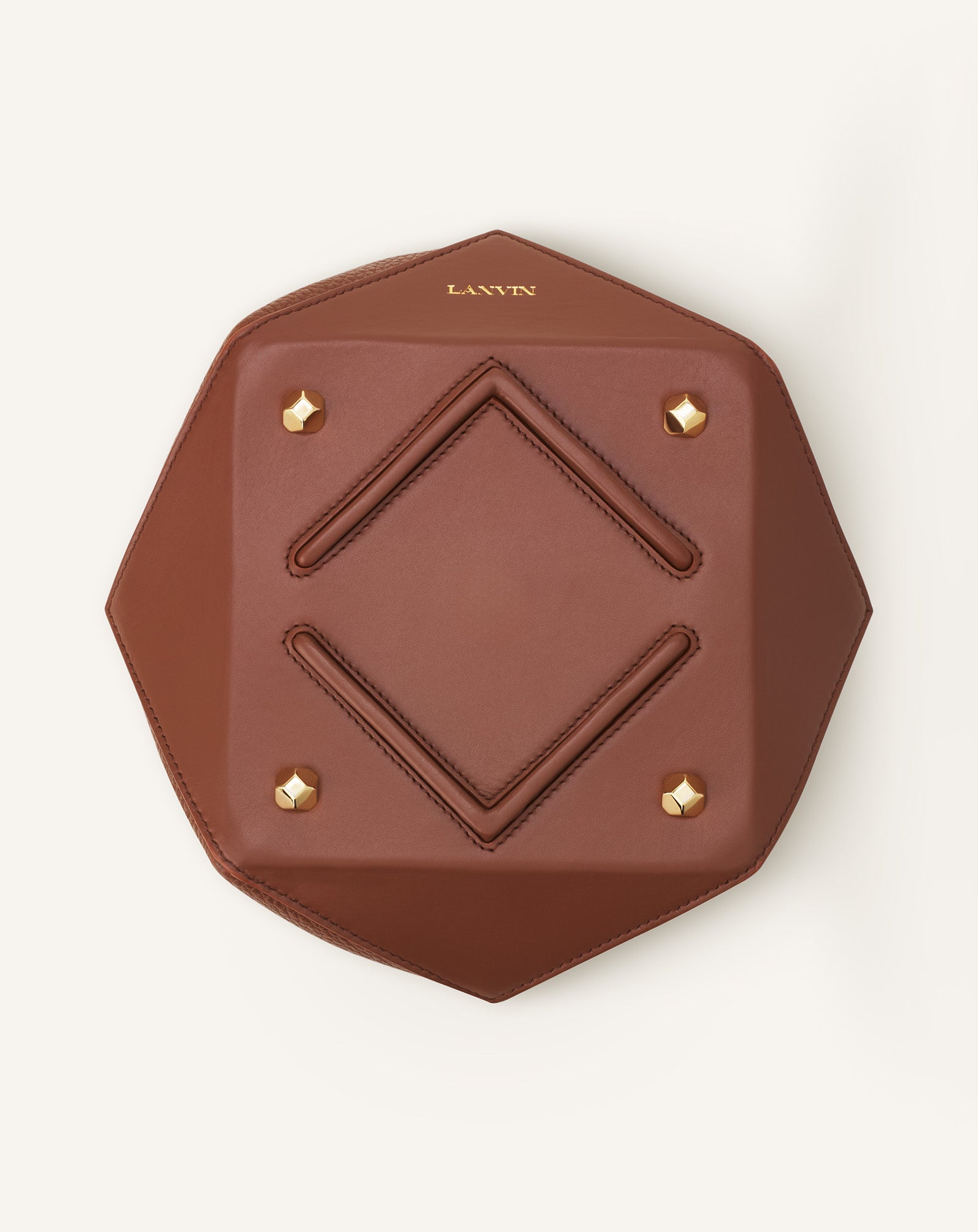 CATCH BY LANVIN MEDIUM LEATHER BUCKET BAG