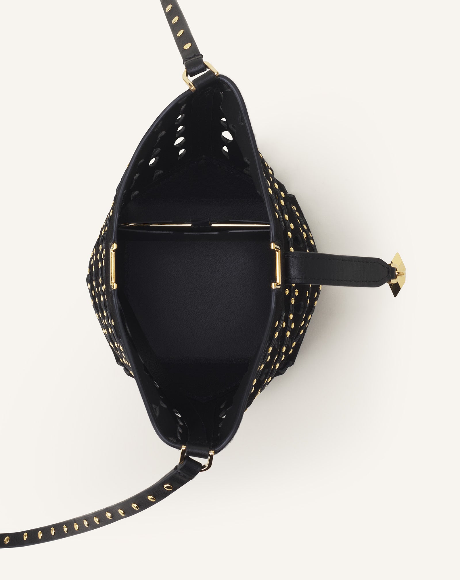 CATCH NANO BY LANVIN BUCKET BAG IN SUEDE