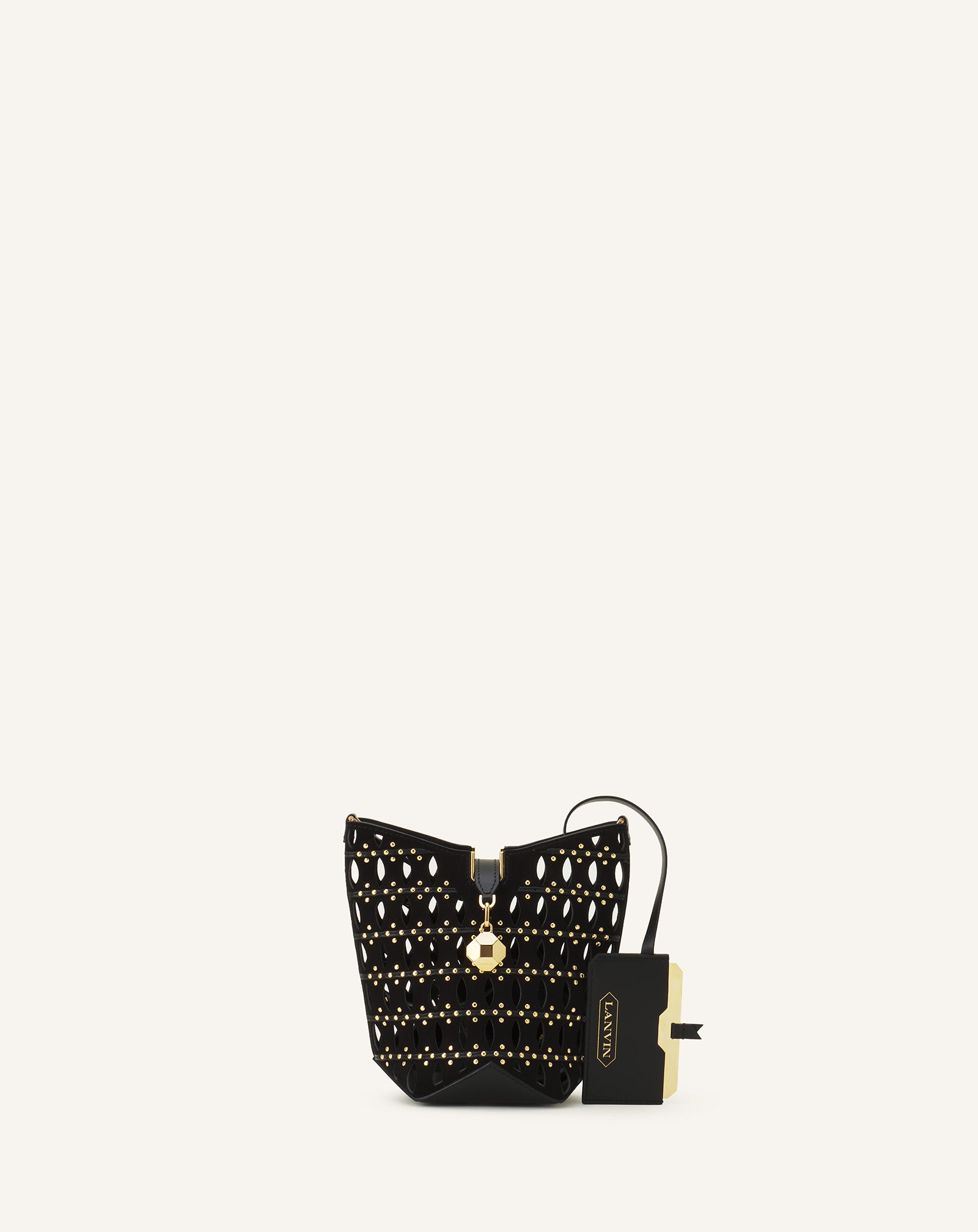 CATCH NANO BY LANVIN BUCKET BAG IN SUEDE