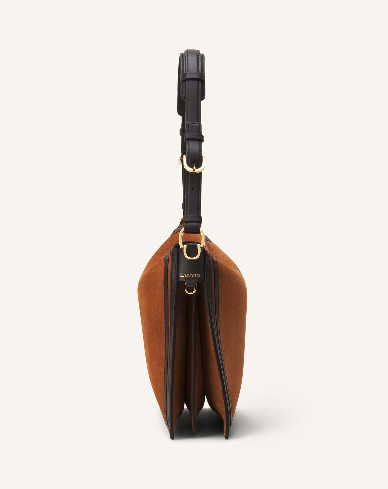 COMPAGNON ASYMMETRICAL BAG IN SUEDE