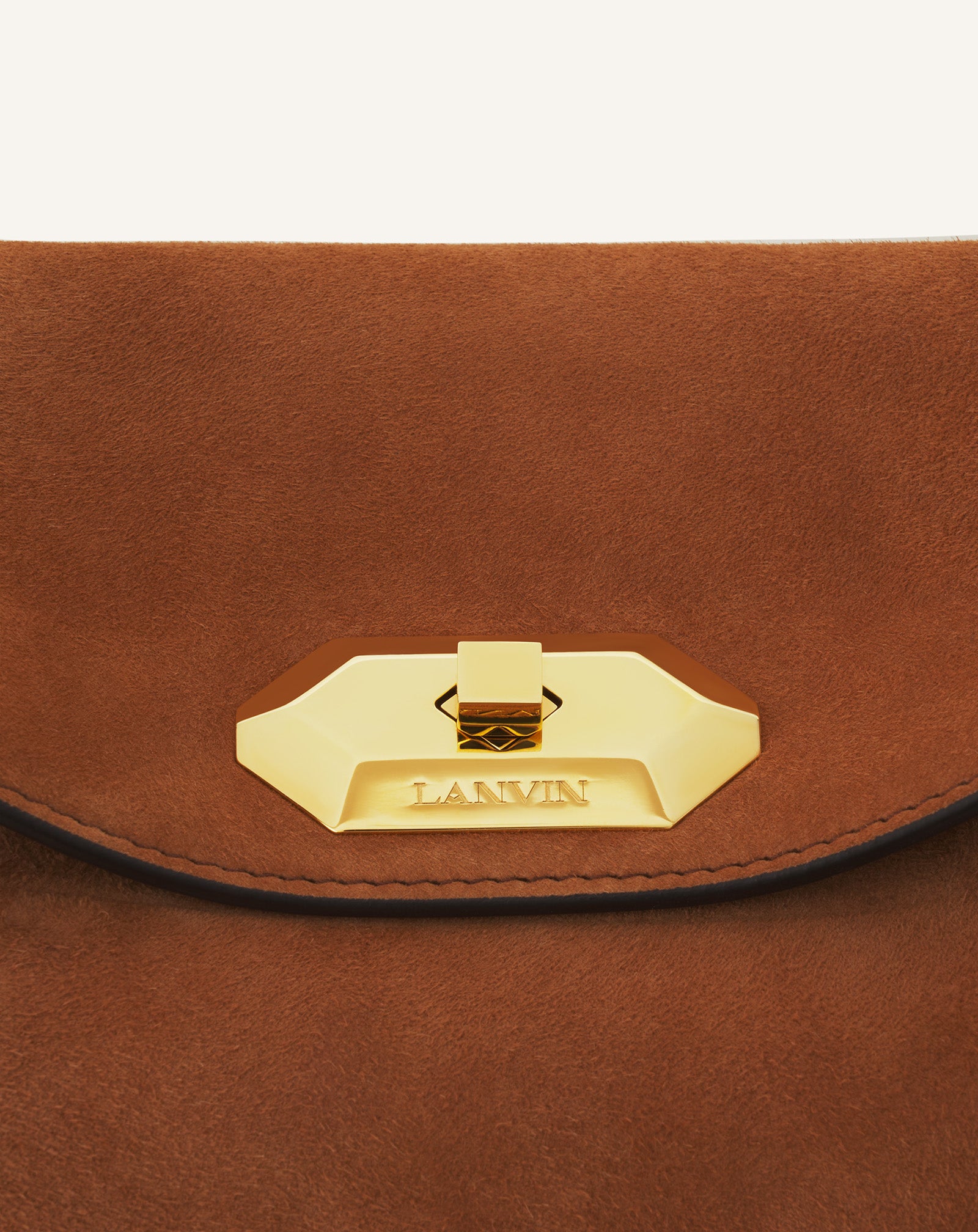 COMPAGNON ASYMMETRICAL BAG IN SUEDE