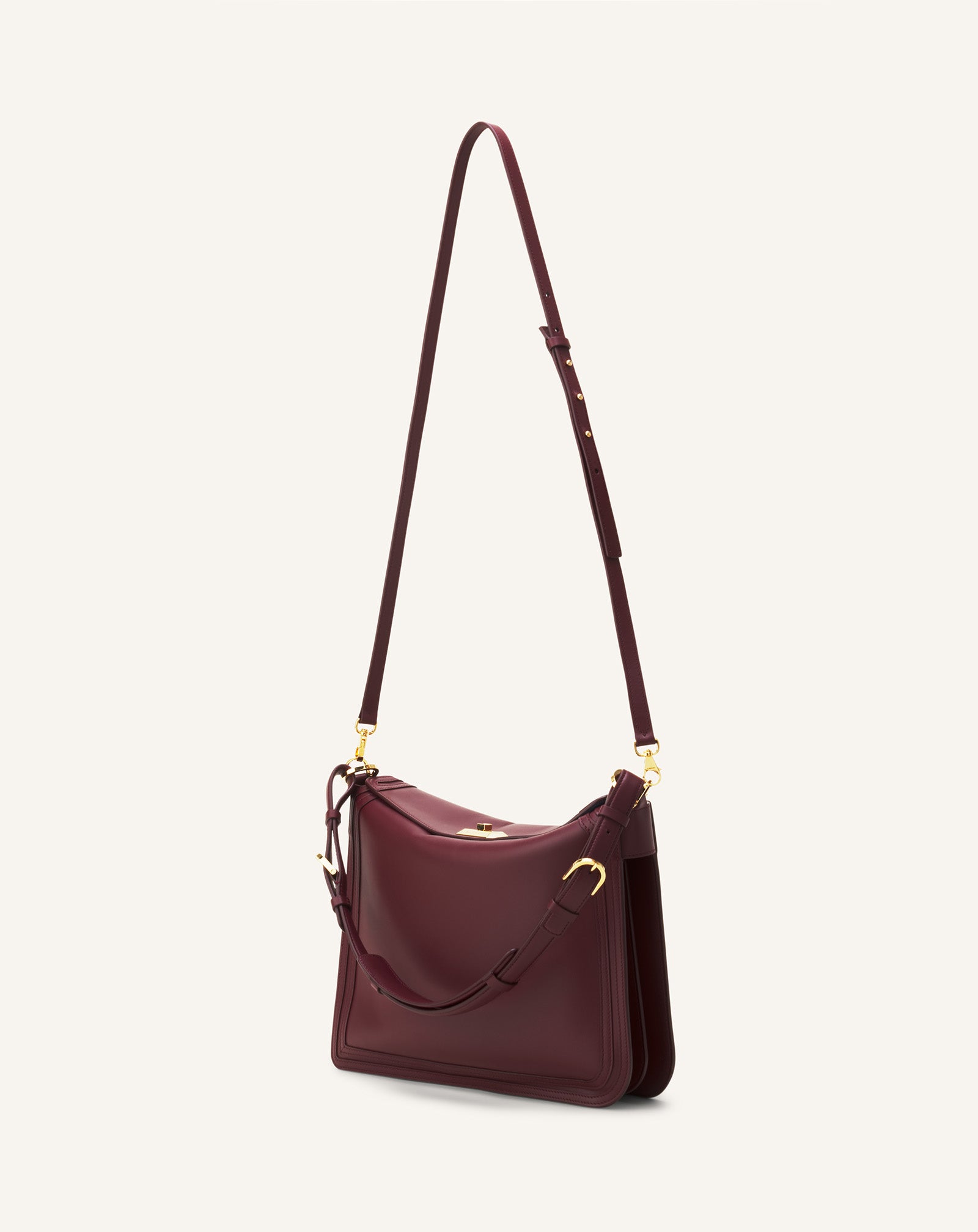 COMPAGNON ASYMMETRICAL BAG IN LEATHER