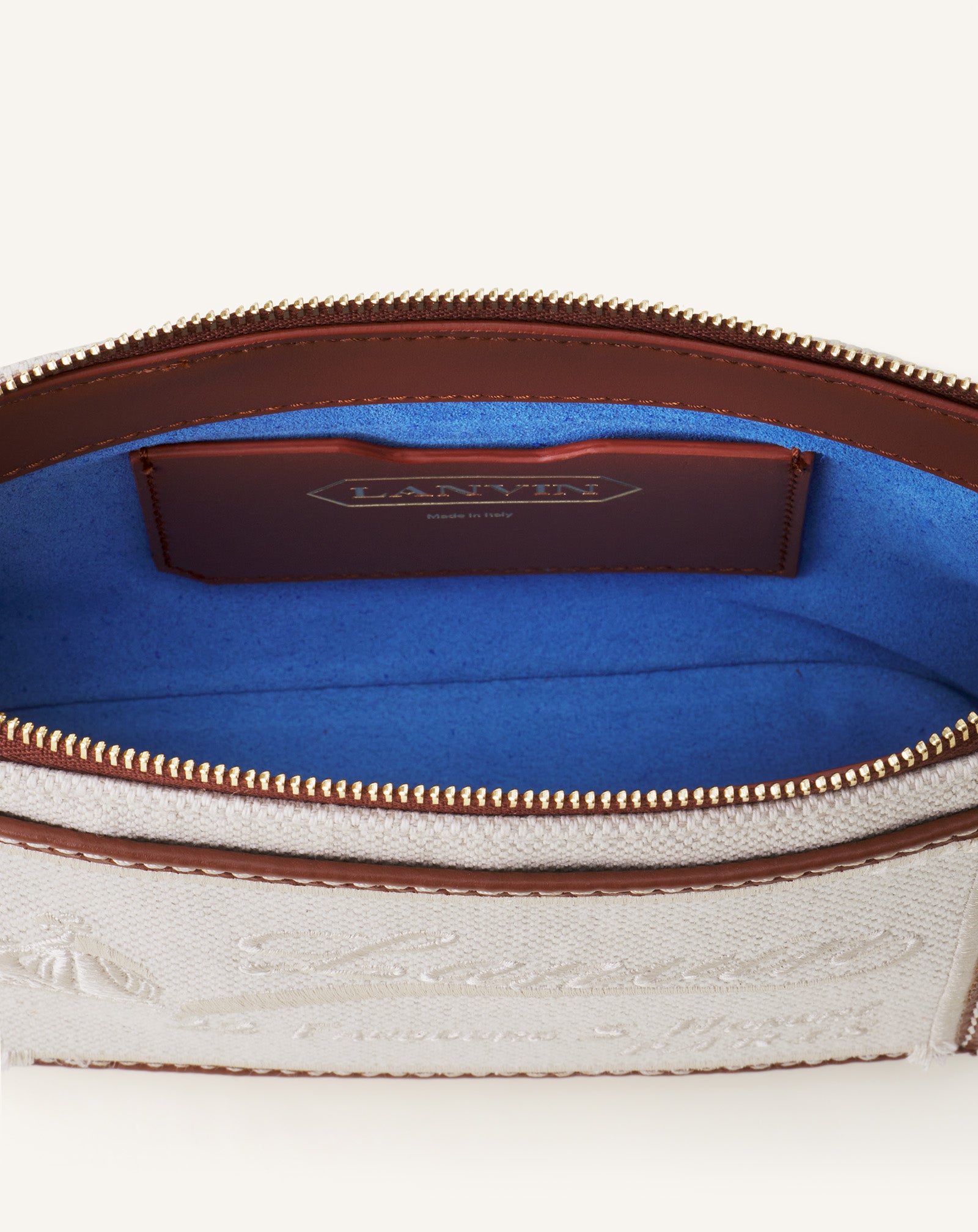 COMPAGNON SMALL ZIPPED SHOLDER BAG IN CANVAS