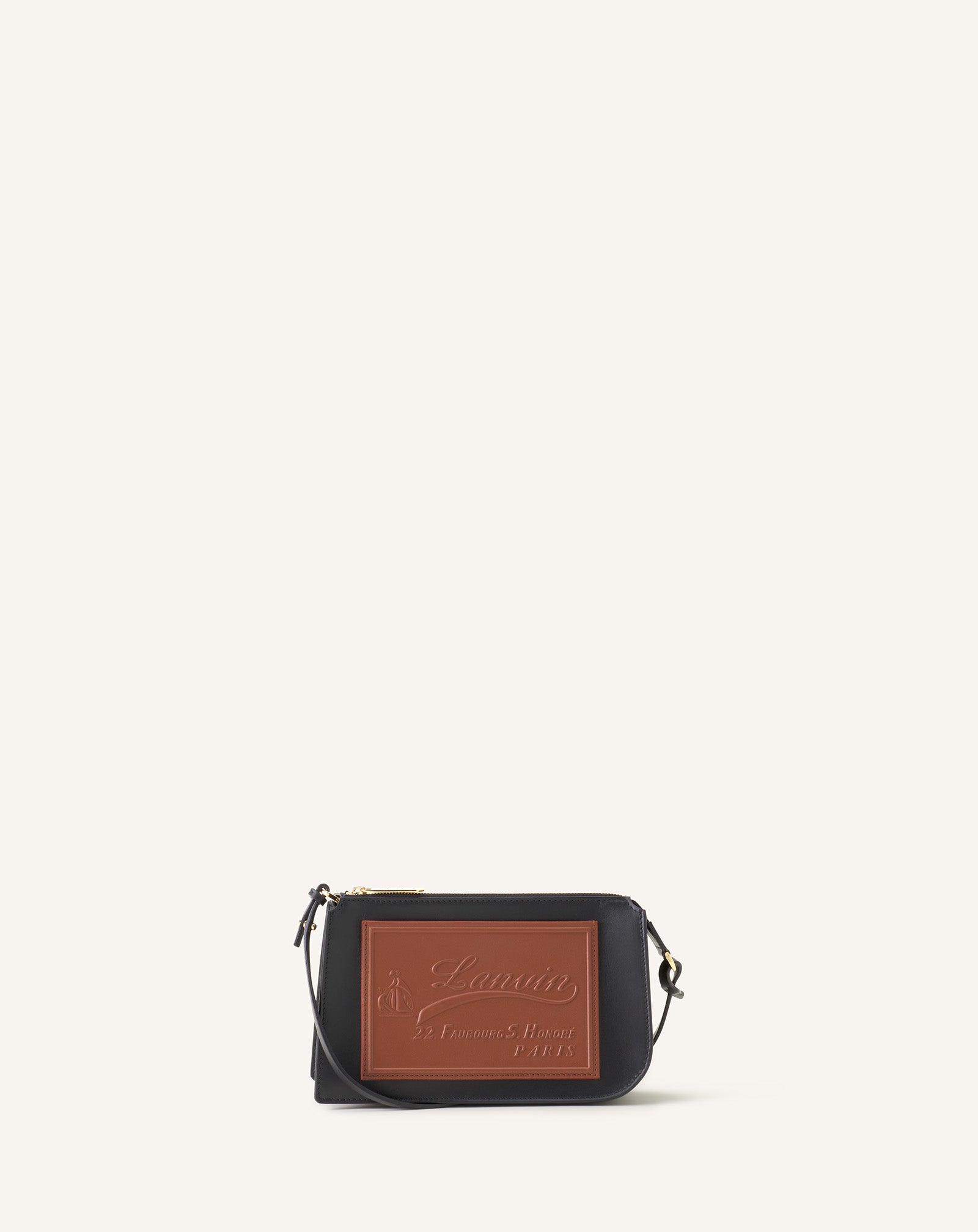 COMPAGNON SMALL ZIPPED SHOLDER BAG IN LEATHER