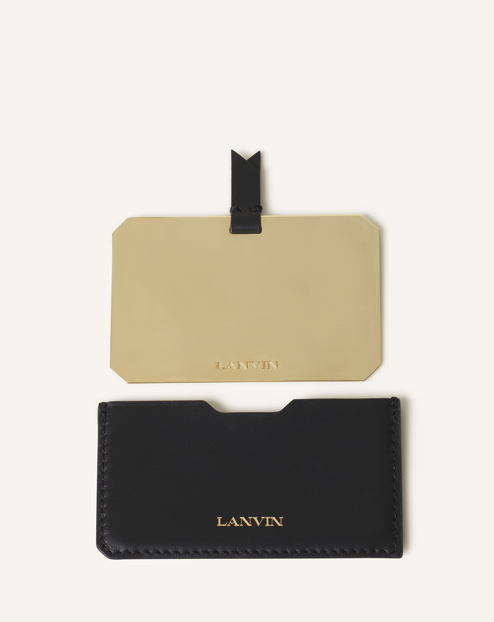 LANVIN LEATHER MIRROR HOLDER