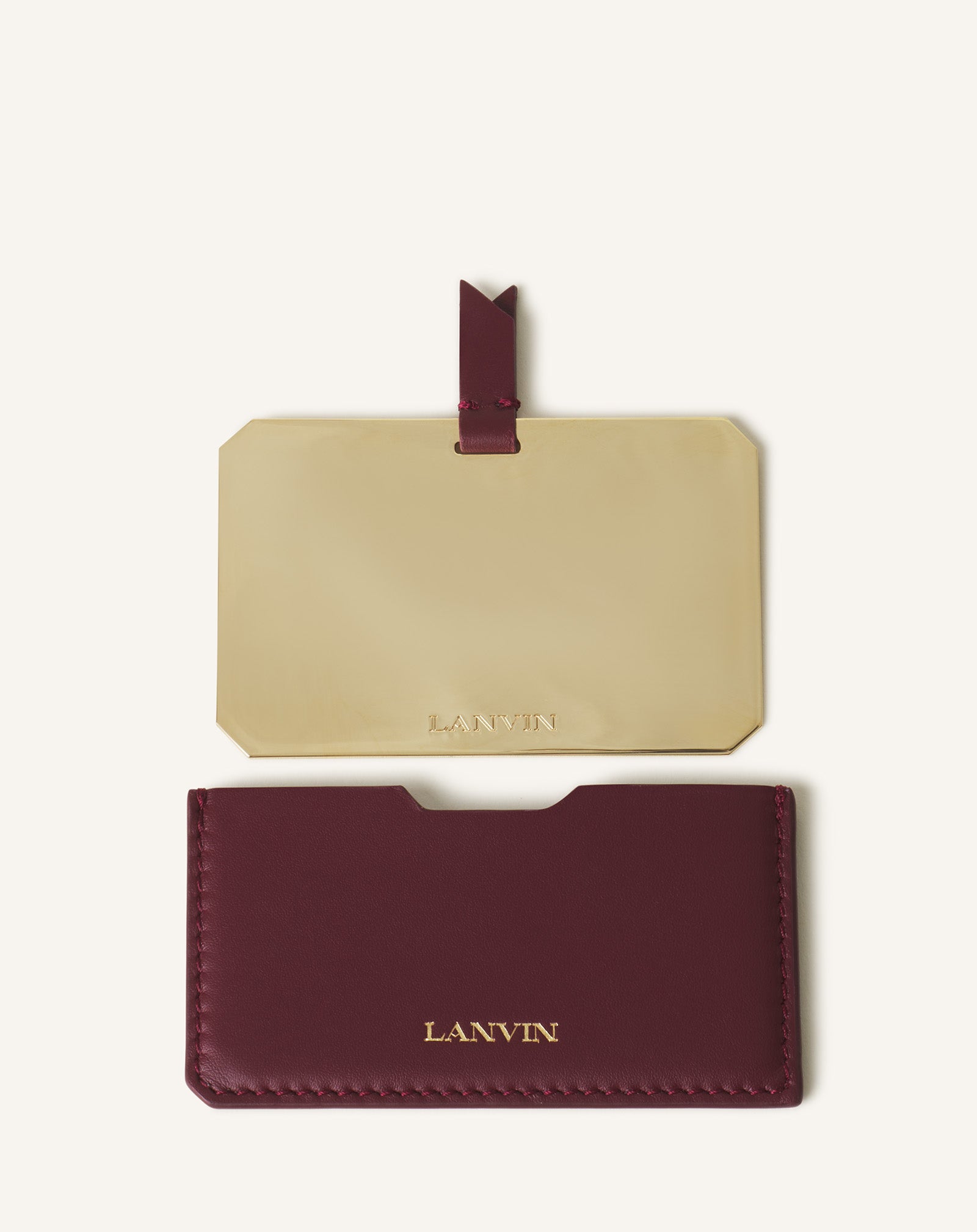LANVIN LEATHER MIRROR HOLDER