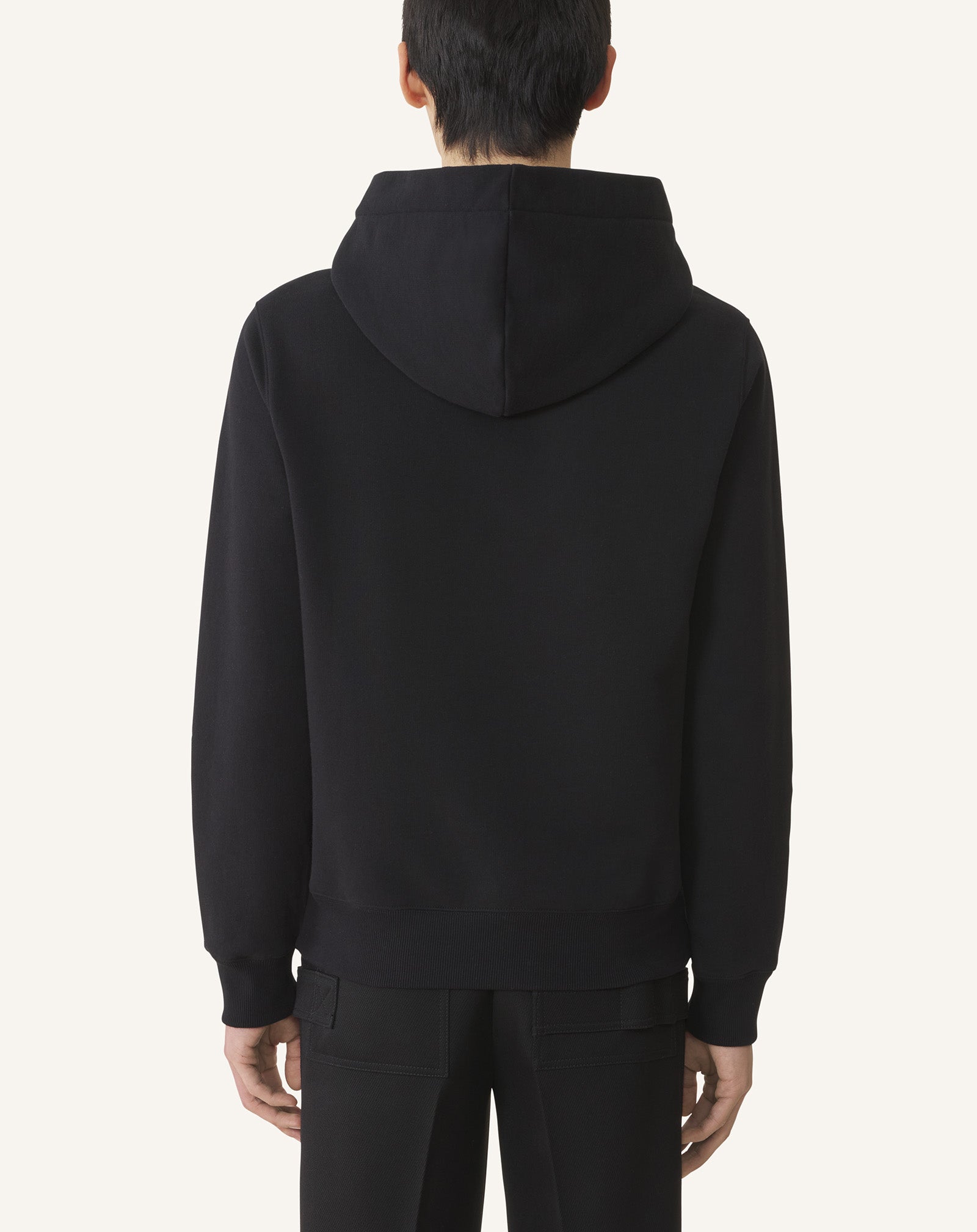 LANVIN EMBROIDERED COTTON HOODIE