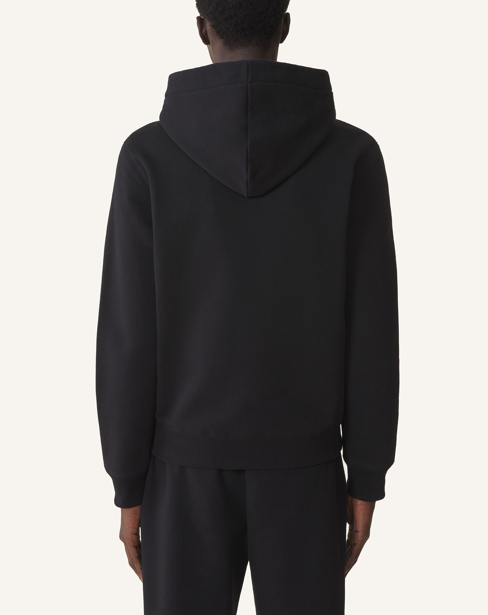 LANVIN SHEARLING COTTON HOODIE