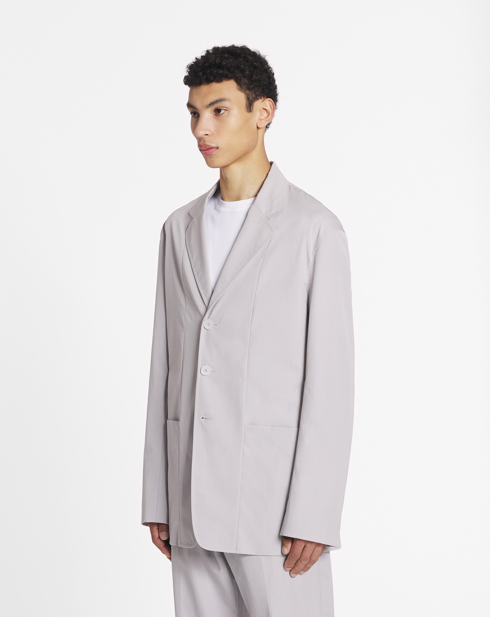 STRAIGHT FIT COTTON JACKET