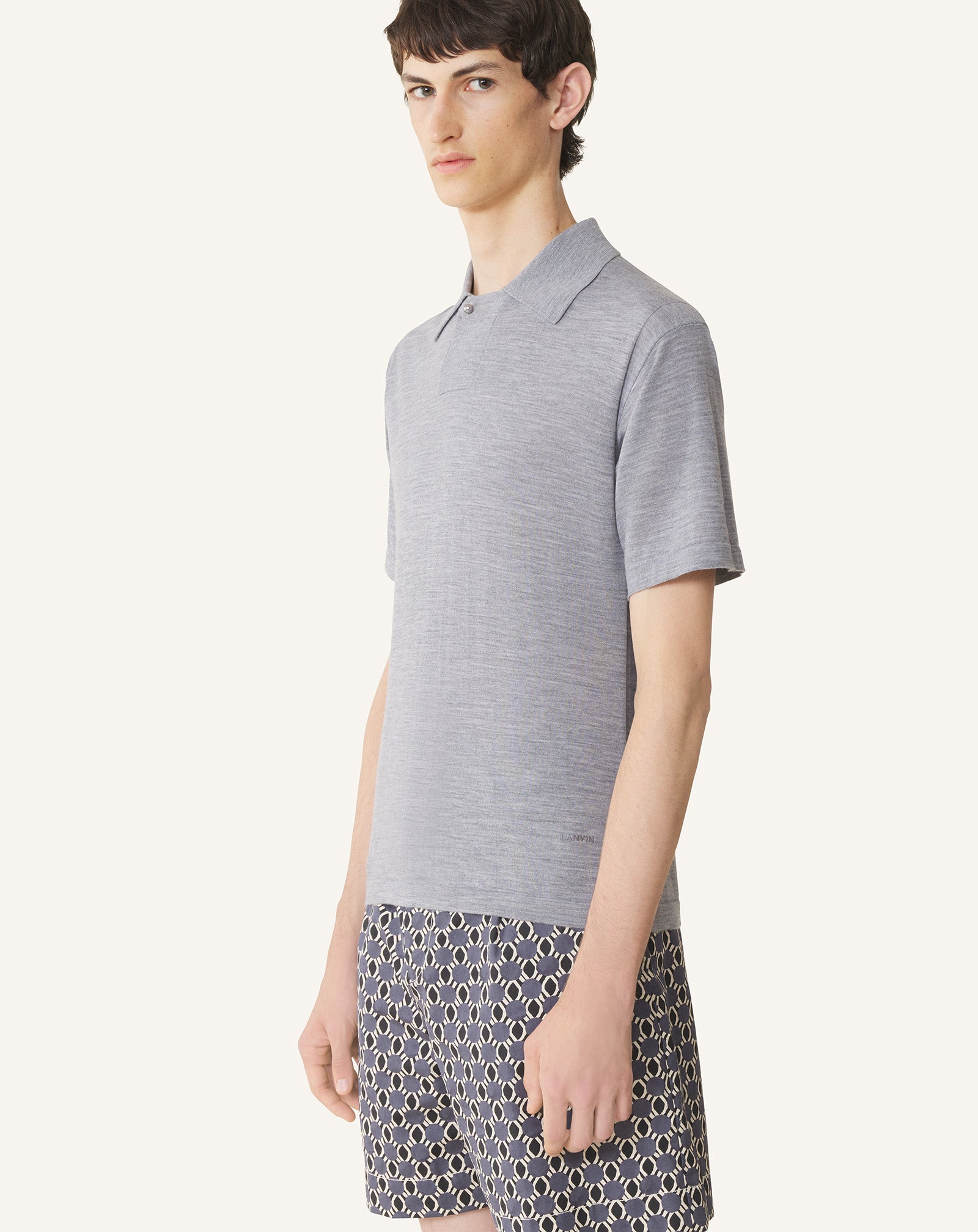 MERINO WOOL POLO SHIRT