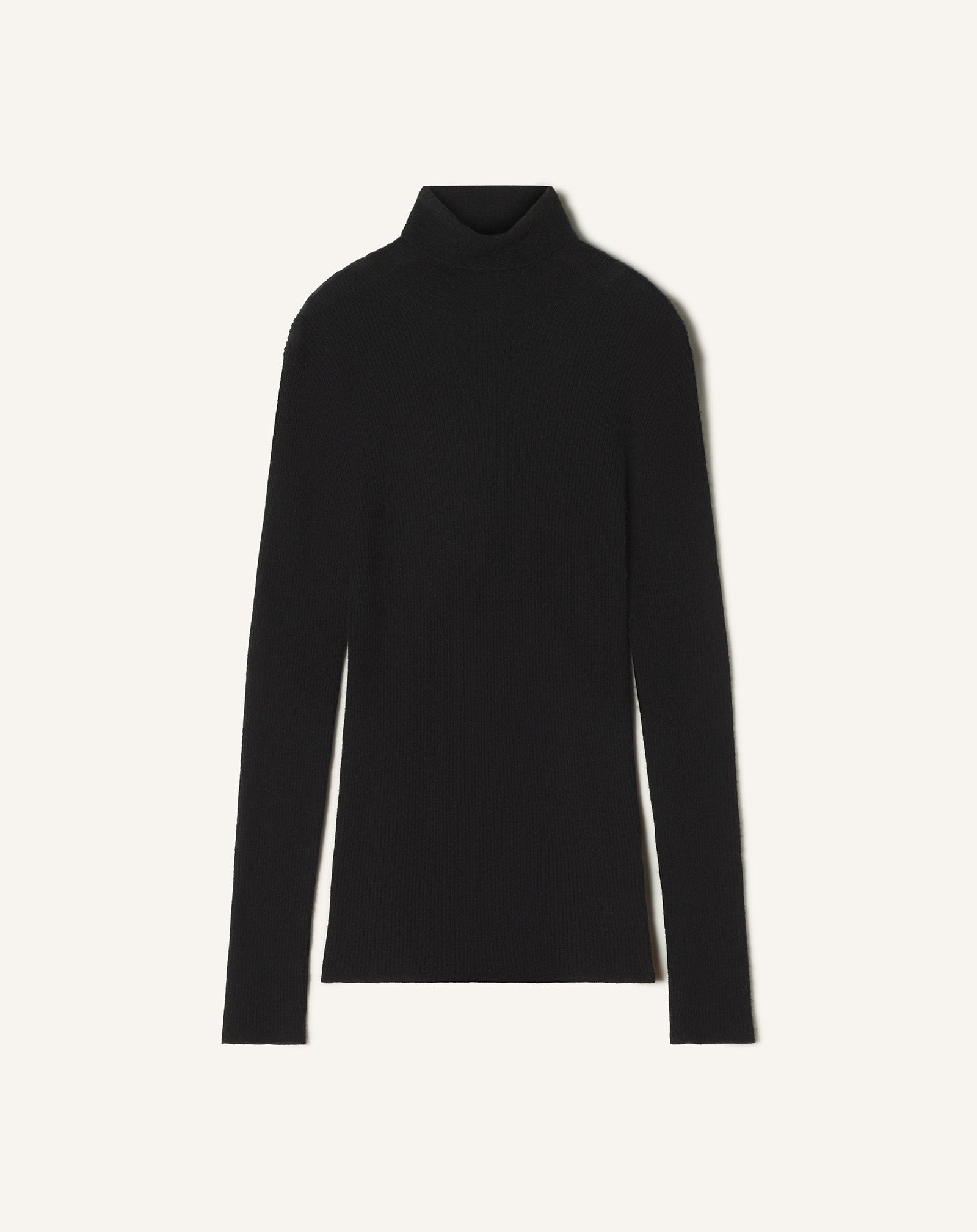 TURTLENECK SWEATER IN MERINO WOOL AND SILK