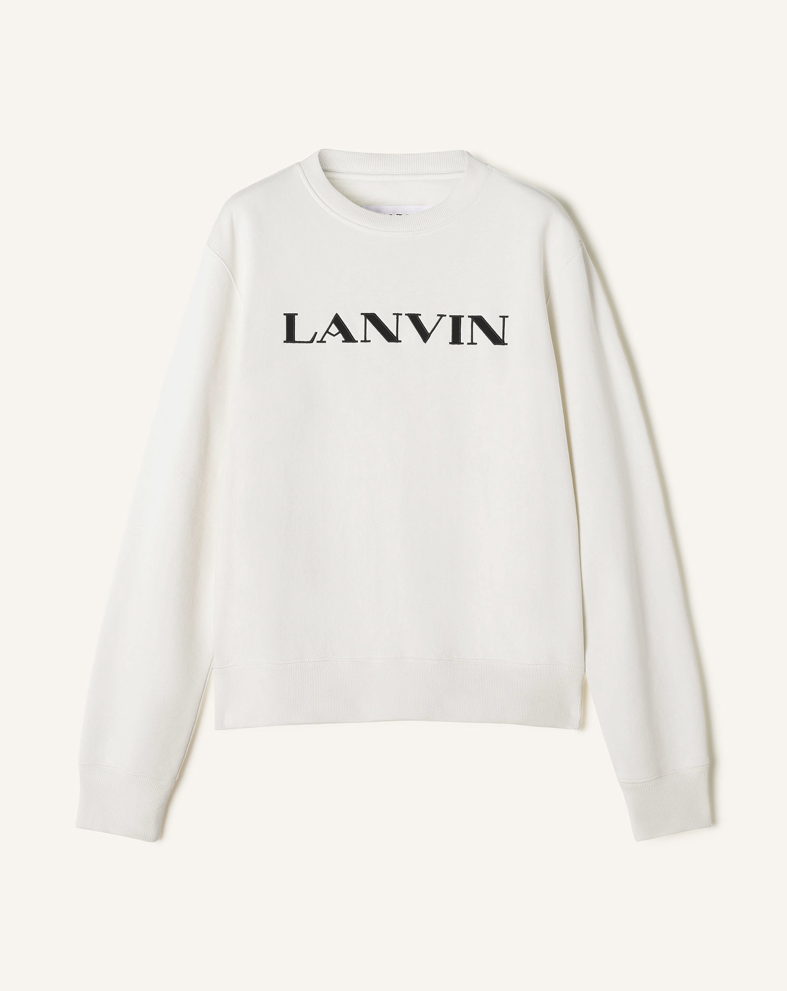 LANVIN EMBROIDERED COTTON SWEATSHIRT