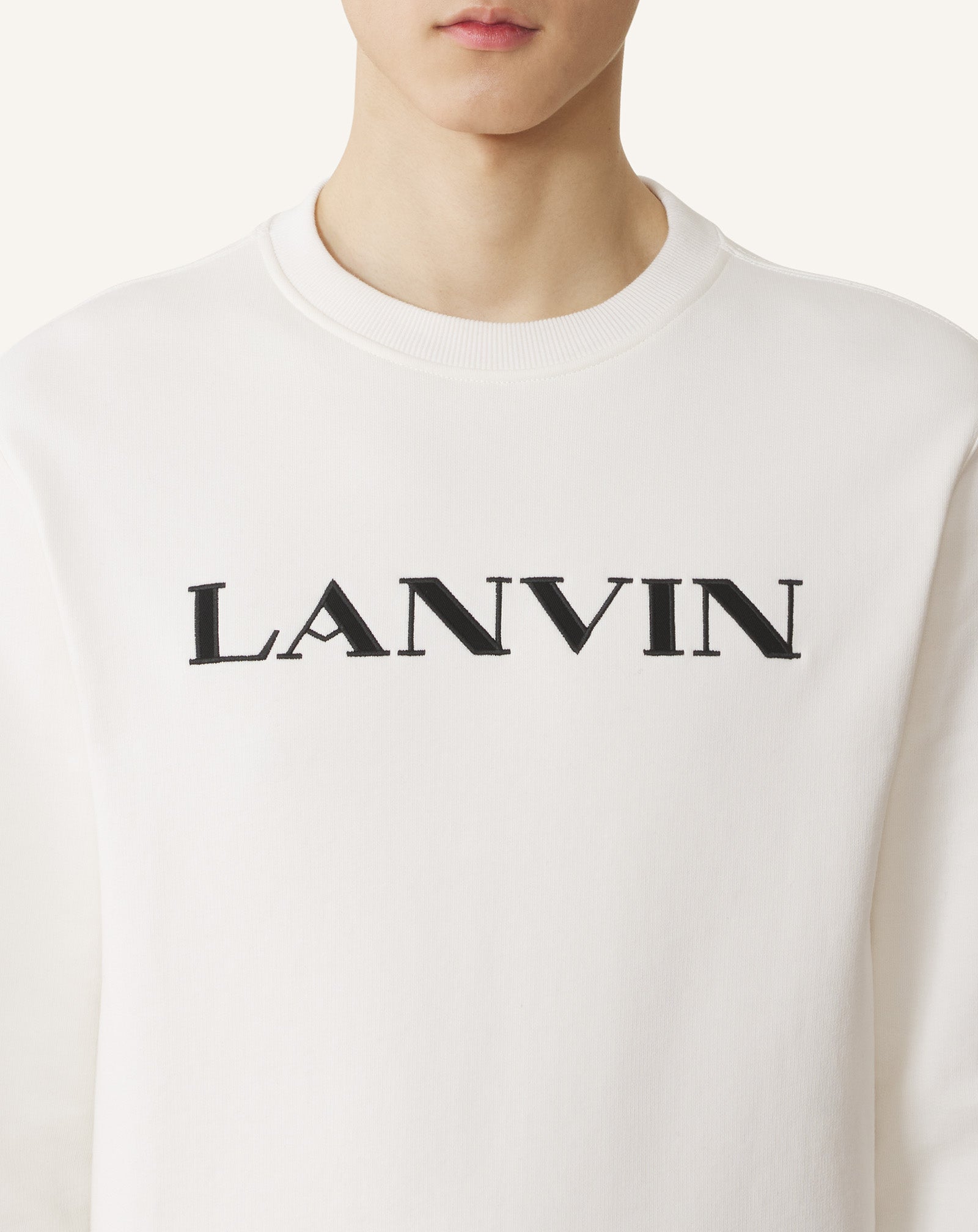 LANVIN EMBROIDERED COTTON SWEATSHIRT