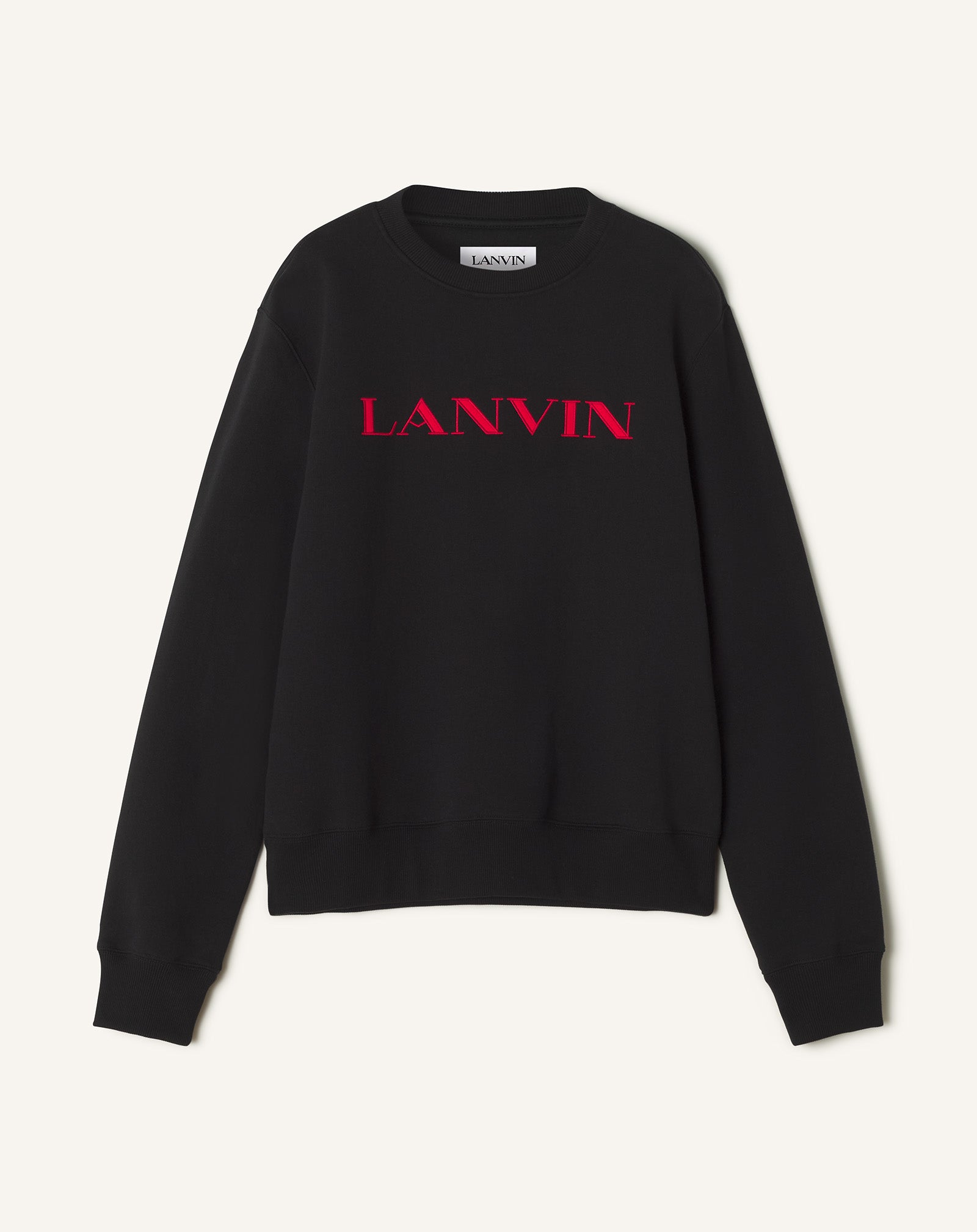 LANVIN EMBROIDERED COTTON SWEATSHIRT