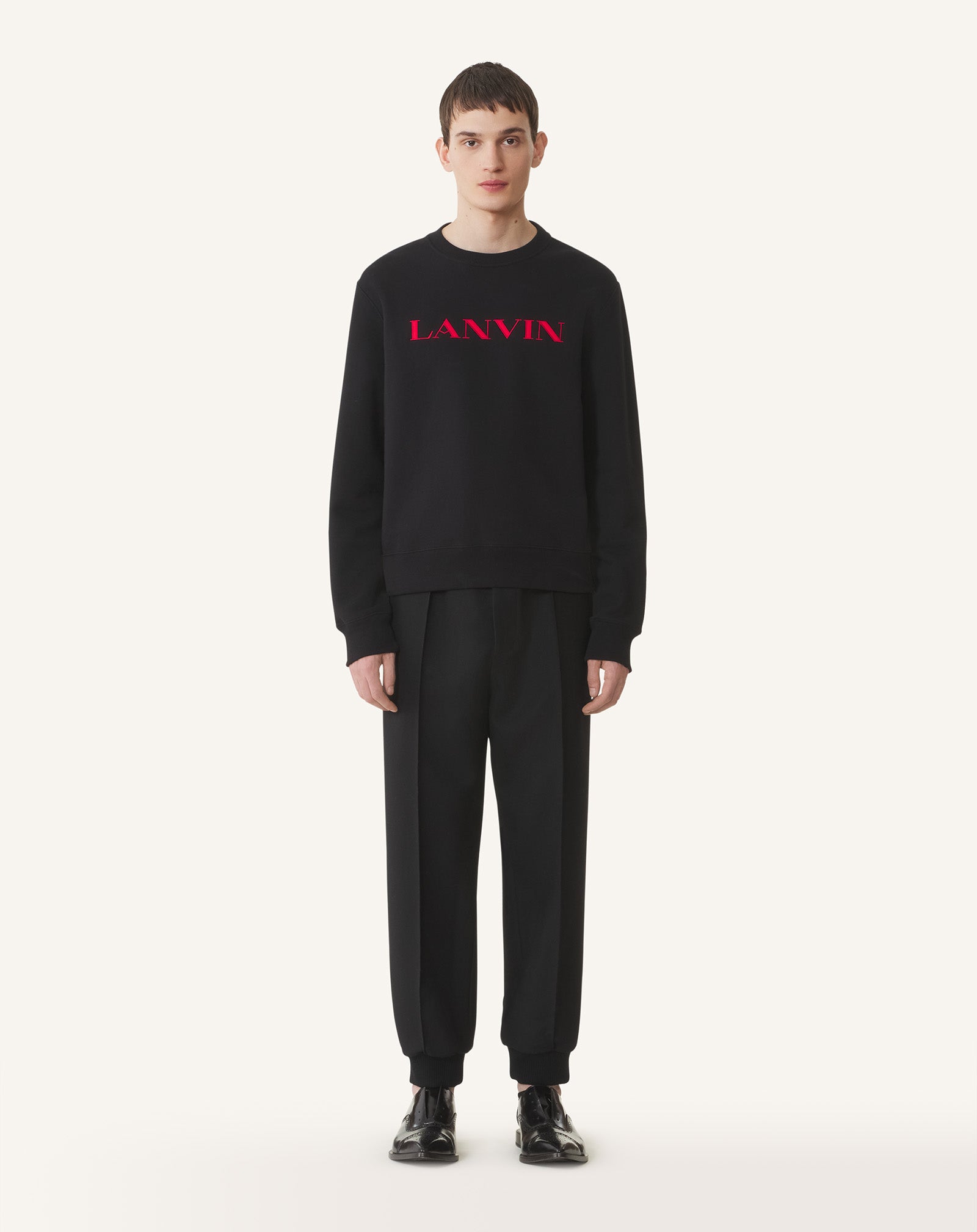 LANVIN EMBROIDERED COTTON SWEATSHIRT