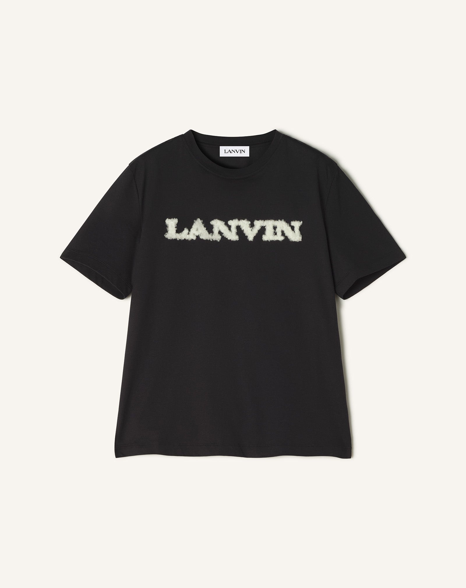 LANVIN SHEARLING COTTON T-SHIRT