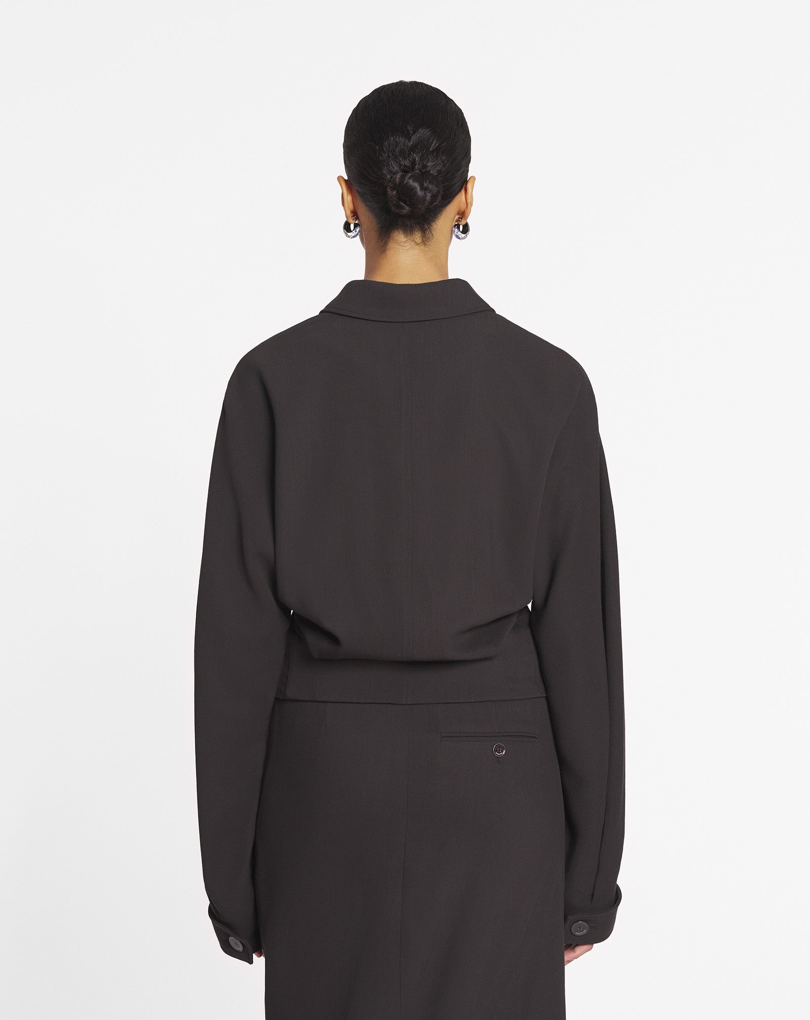 TAILORED WOOL AND VISCOSE JACKET