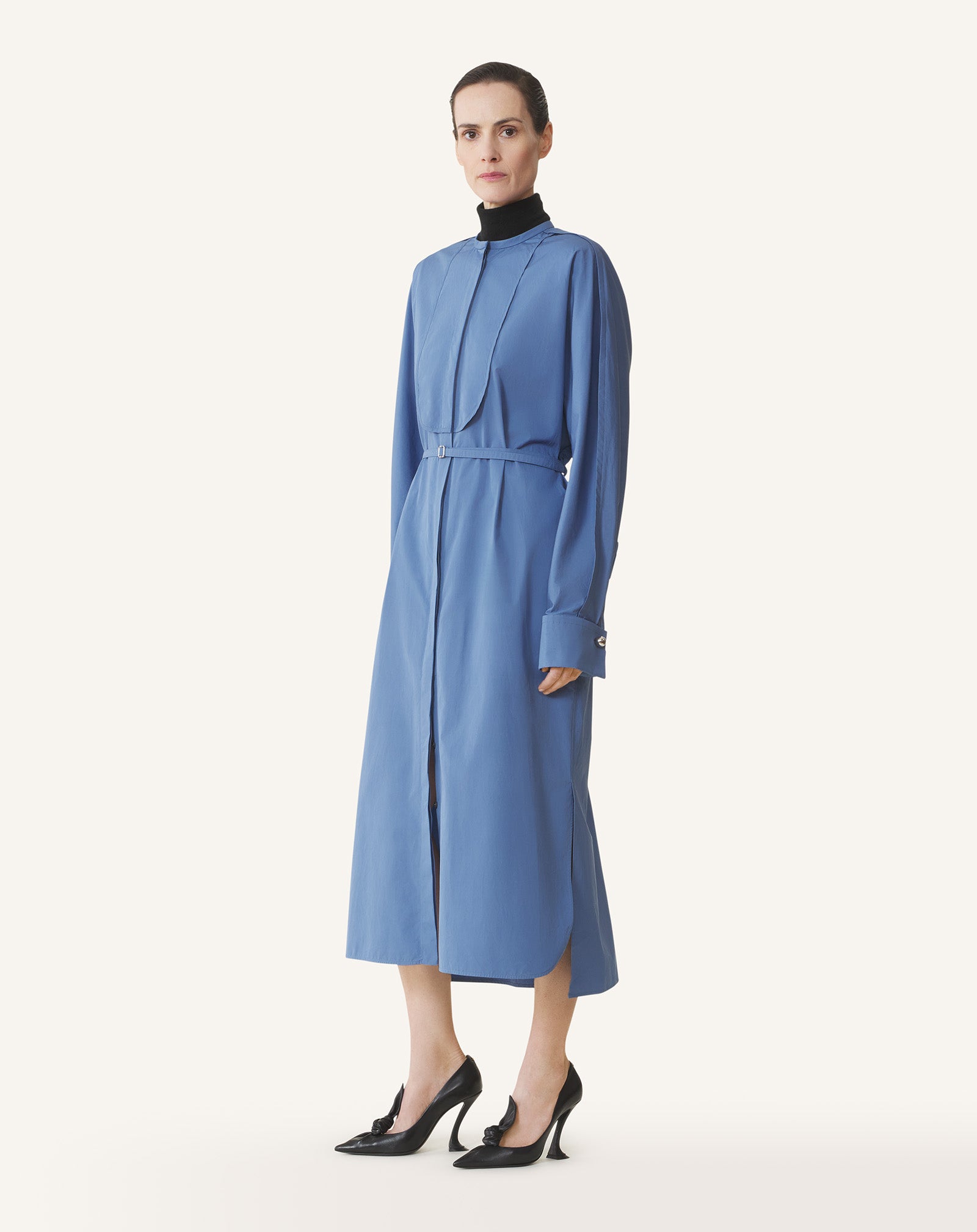 SHIRT DRESS IN POPLIN COTTON