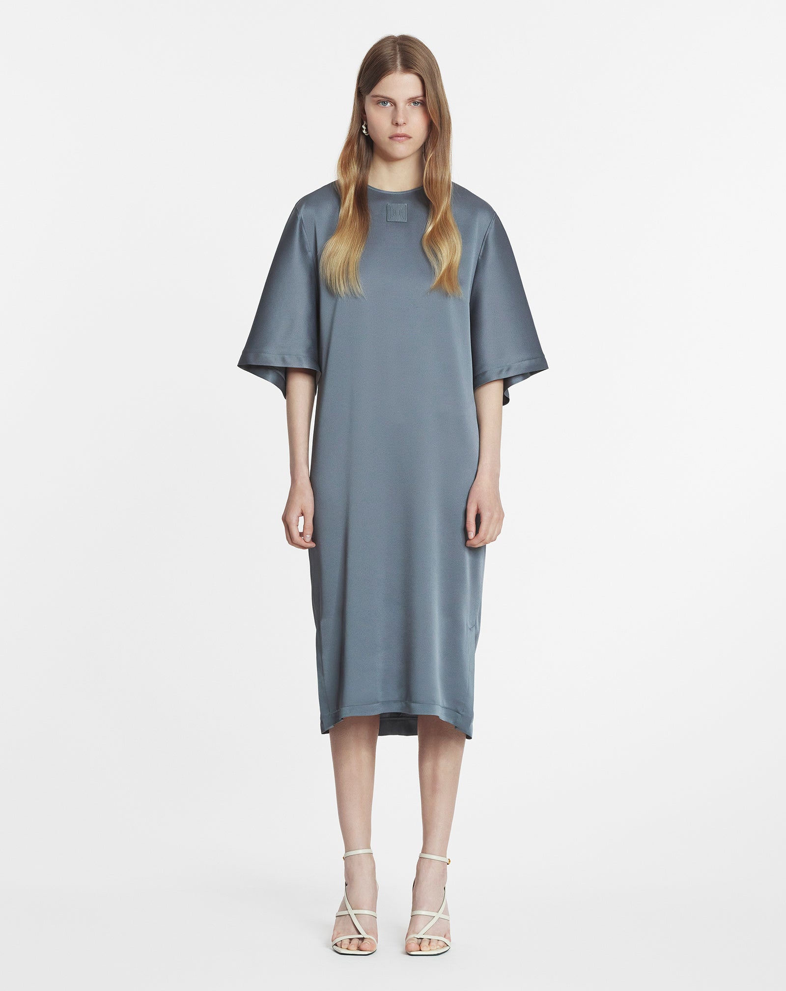 SATIN T-SHIRT DRESS