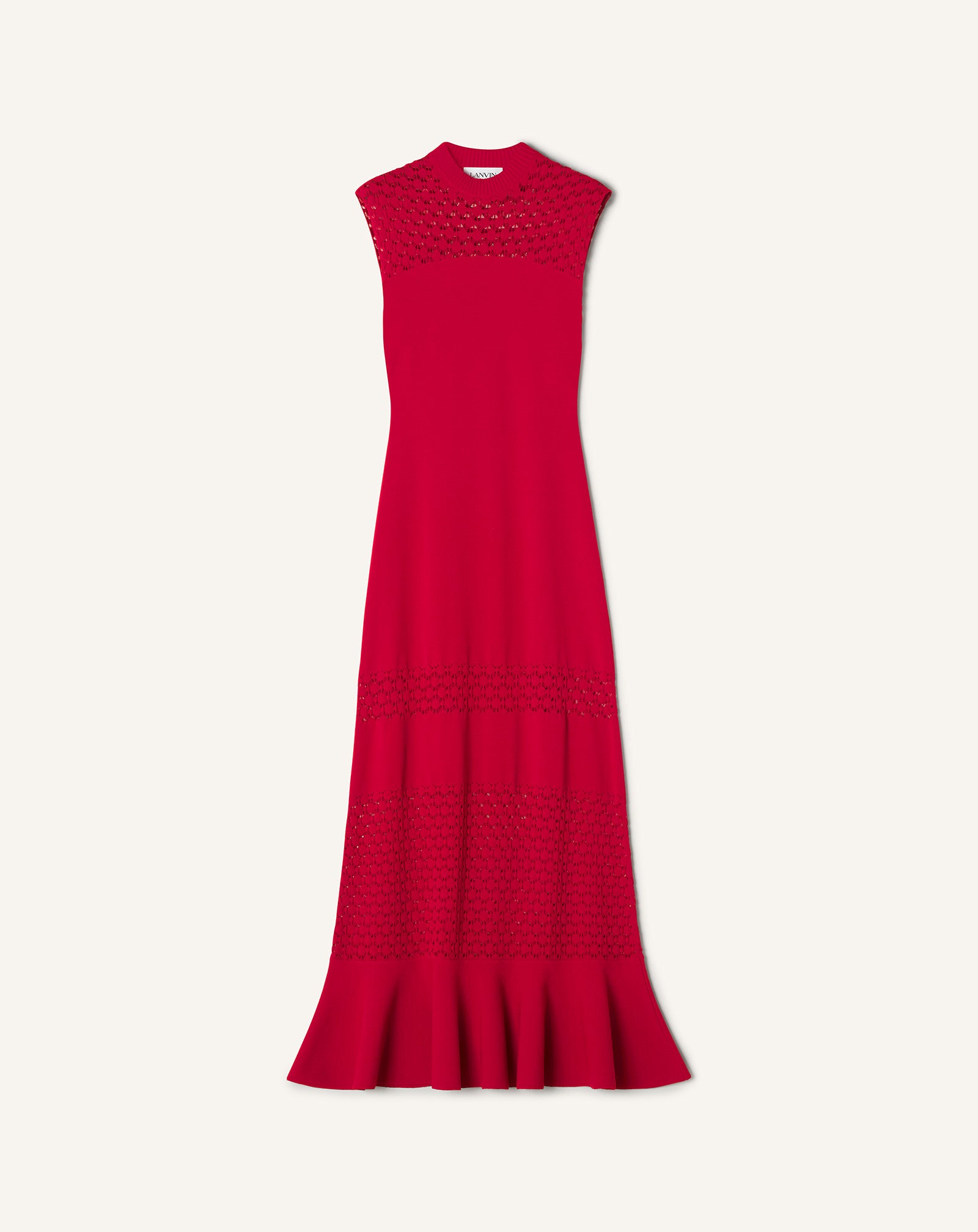 LACE DETAIL DRESS IN VISCOSE