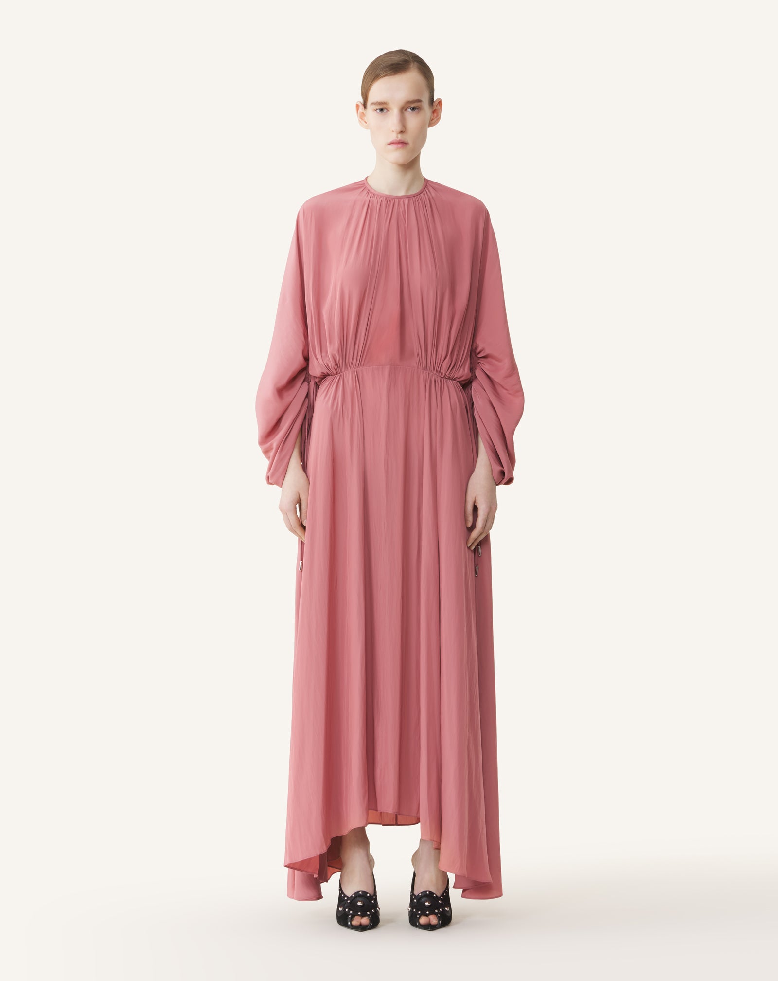 FITTED CHARMEUSE DRESS