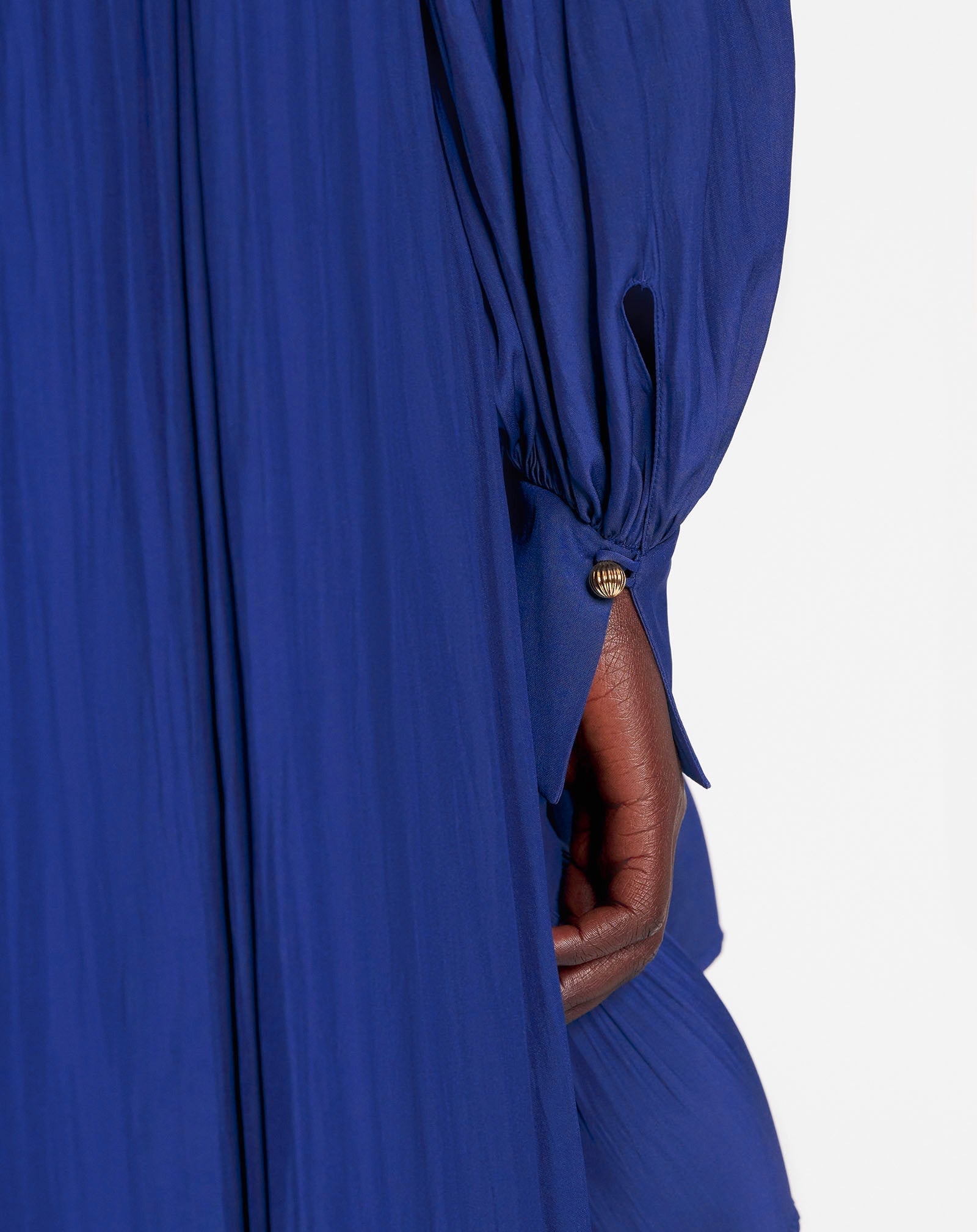 ASYMMETRICAL CHARMEUSE DRESS