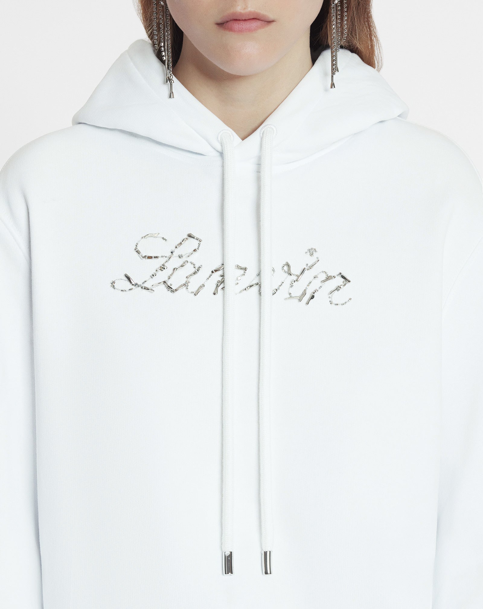 LANVIN BEAD EMBROIDERED HOODIE
