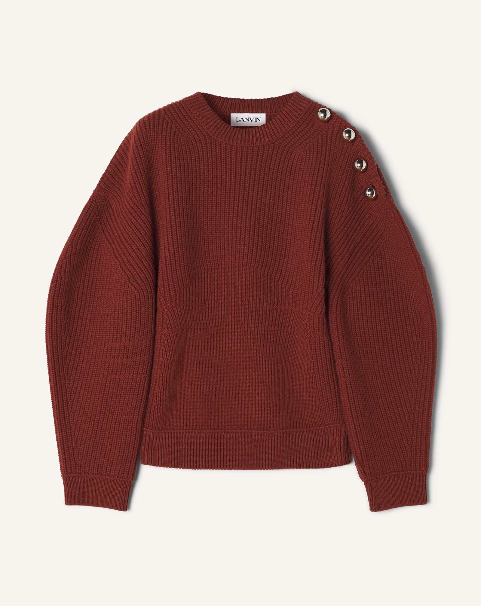 WOOL RIBBED SWEATER