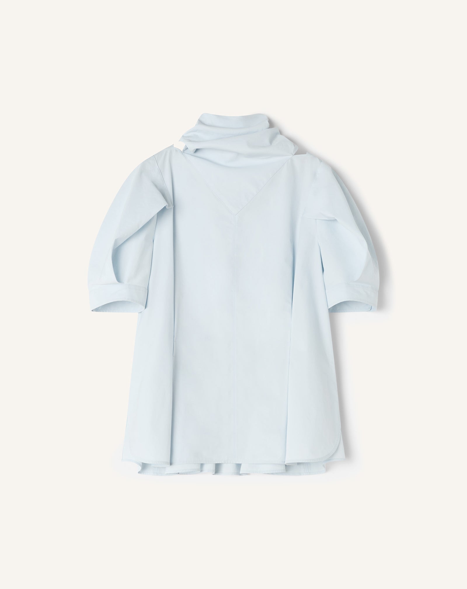 SCARF TOP IN COTTON POPLIN