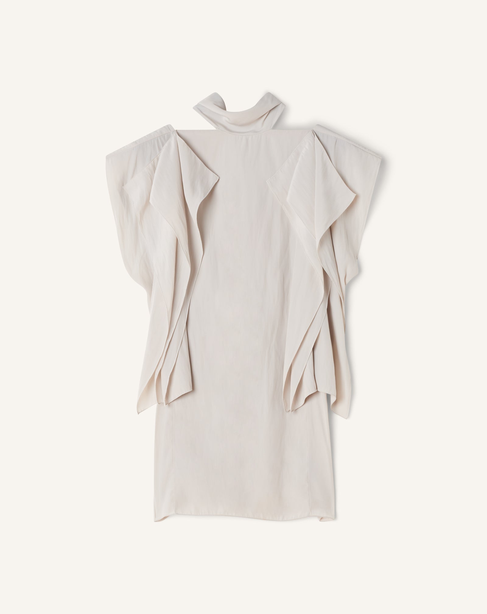 FRILLED TOP IN CHARMEUSE