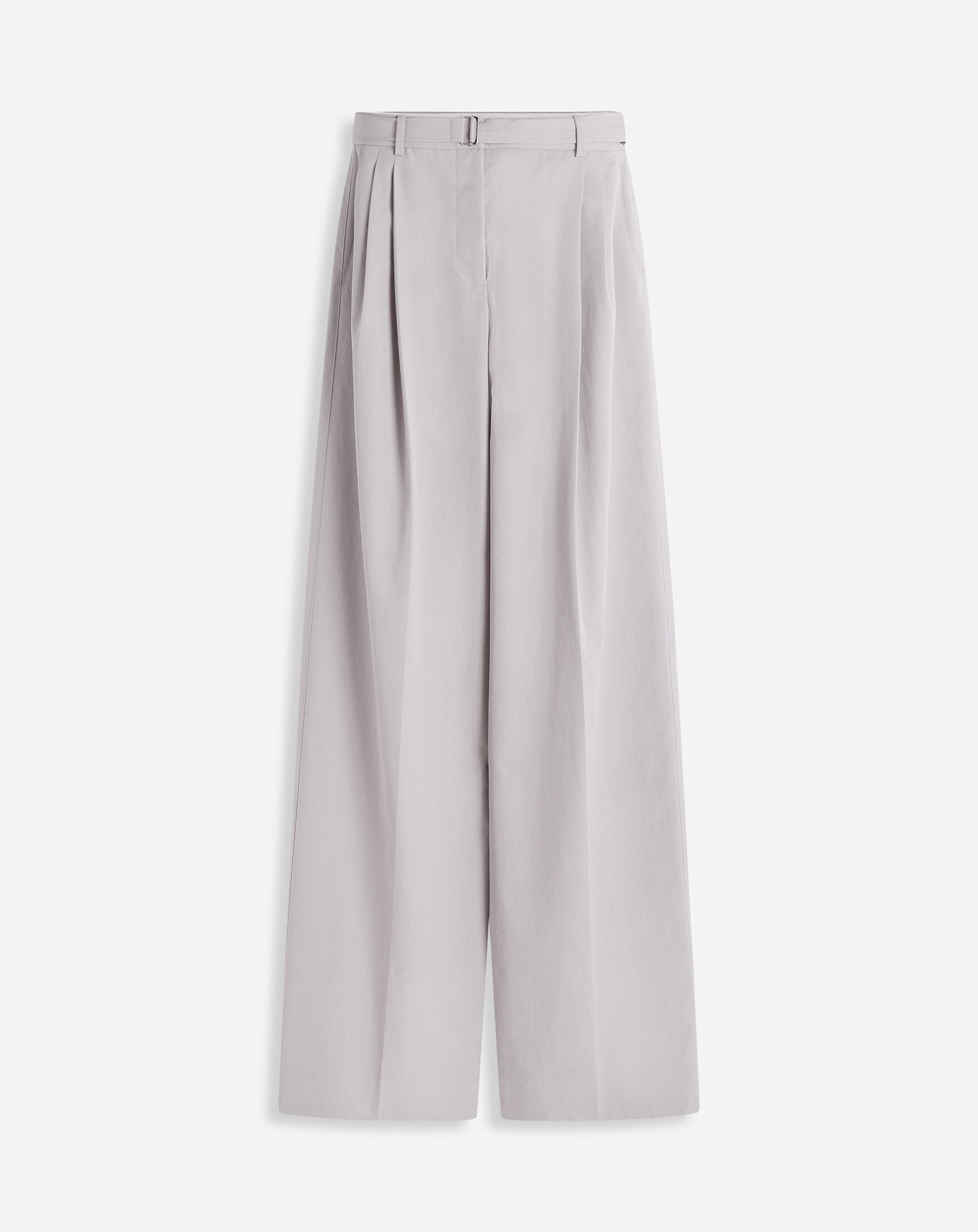 DARTED COTTON PANTS