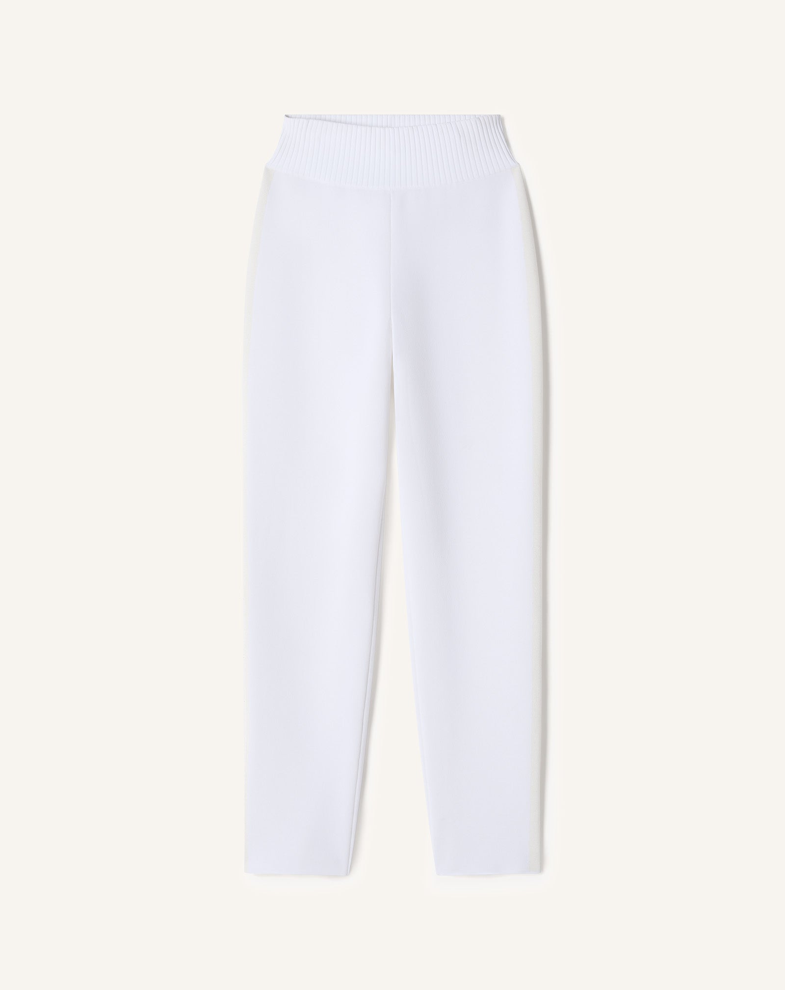 WHITE VISCOSE LEGGINGS