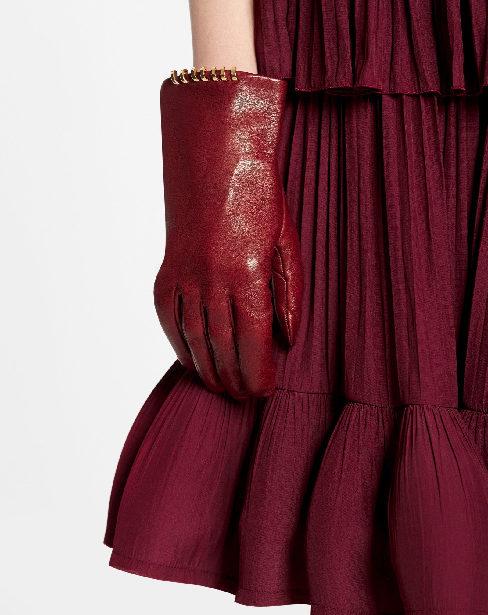 MELODIE BY LANVIN LEATHER GLOVES