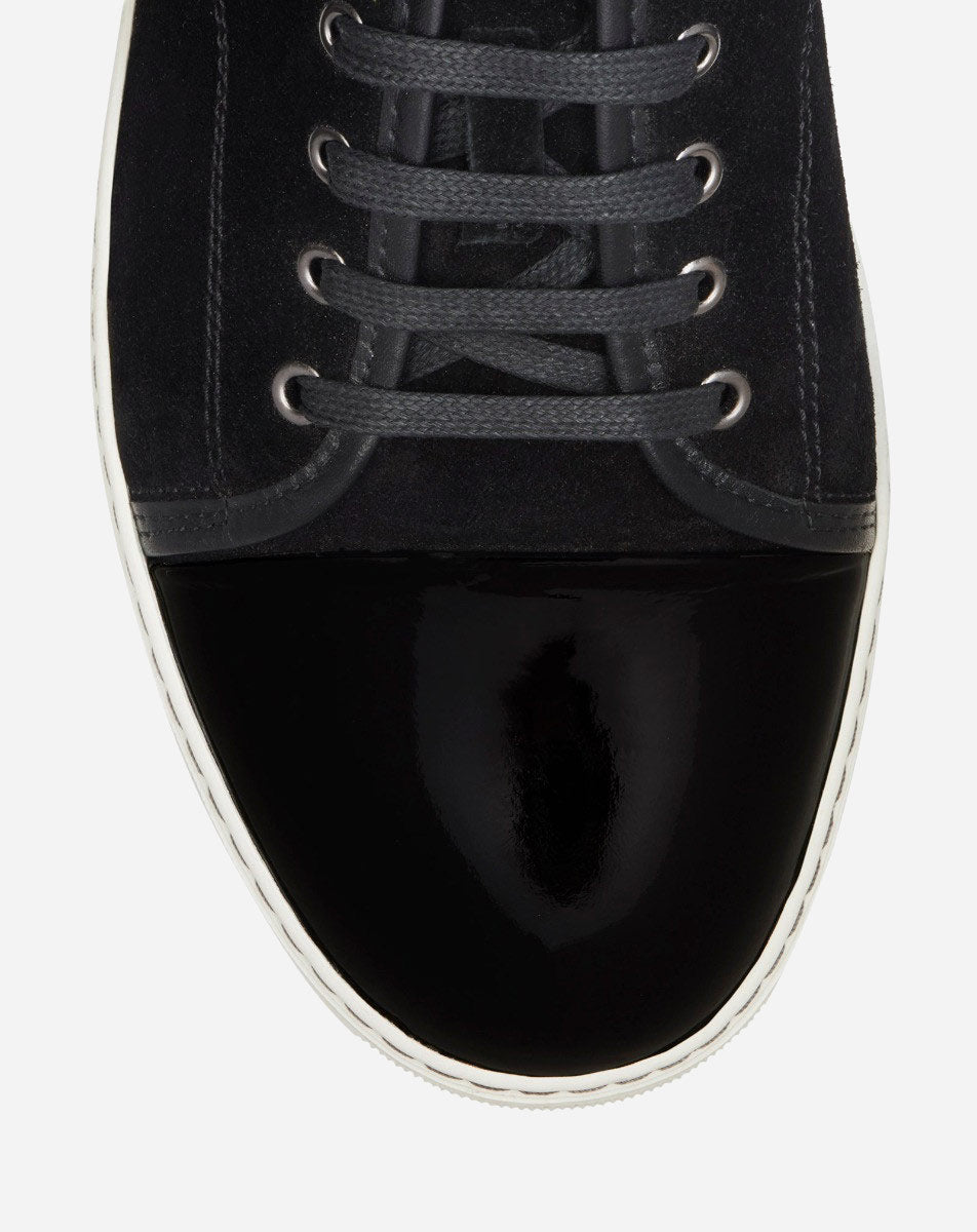 DBB1 SUEDE AND PATENT LEATHER SNEAKERS