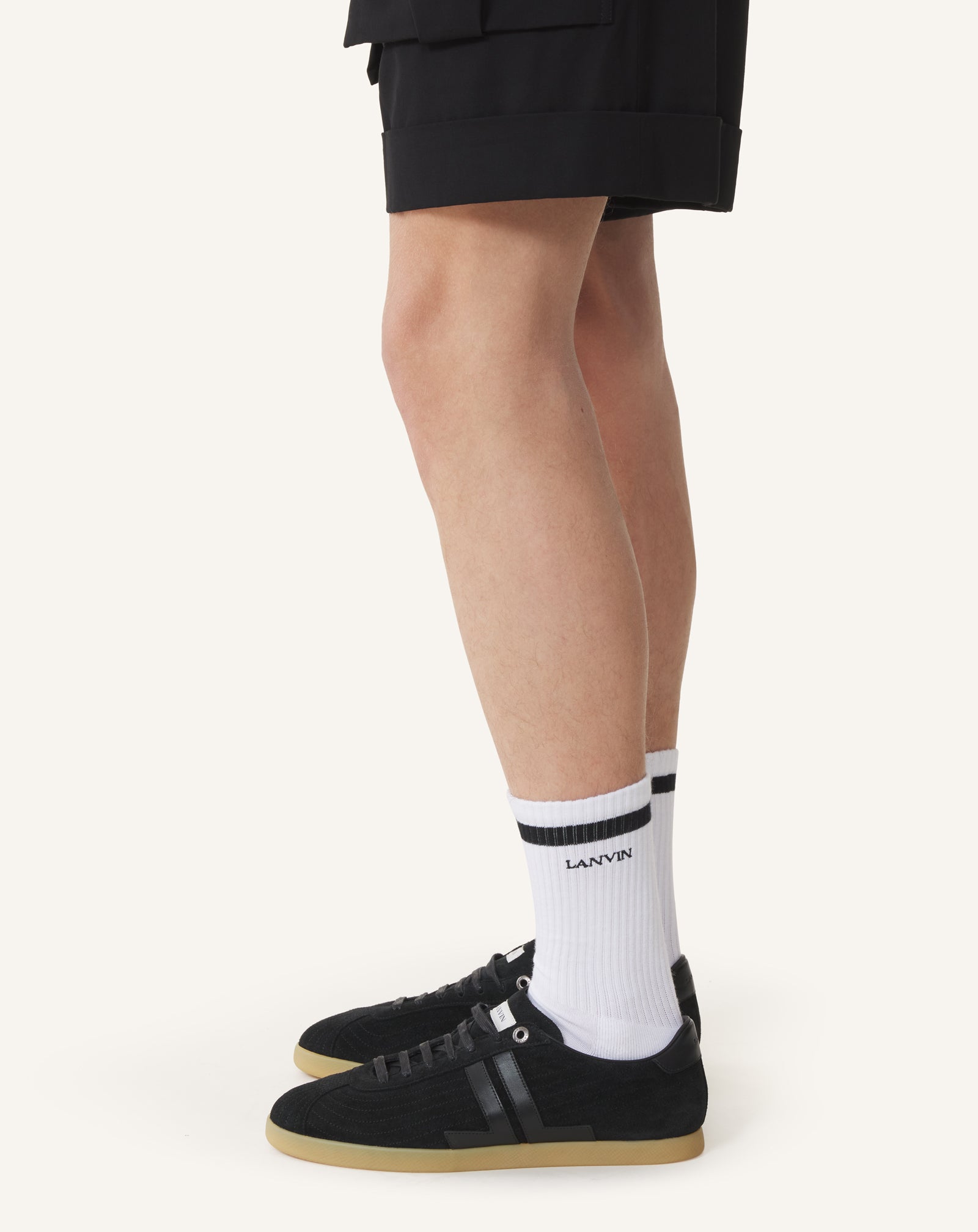 WHITE LANVIN SOCKS IN COTTON